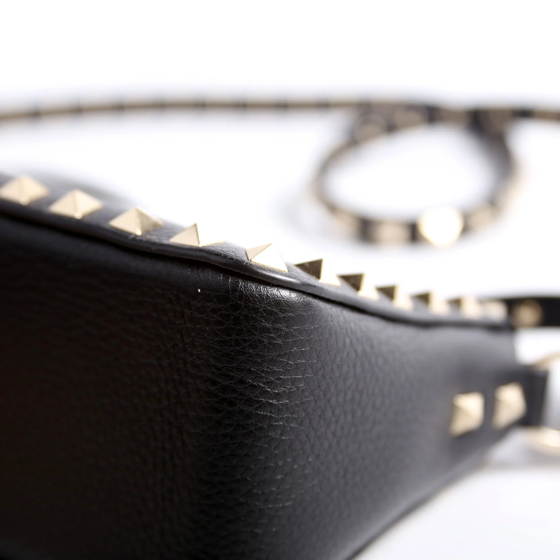 Rockstud Zip-Up Bag Black - Image 8