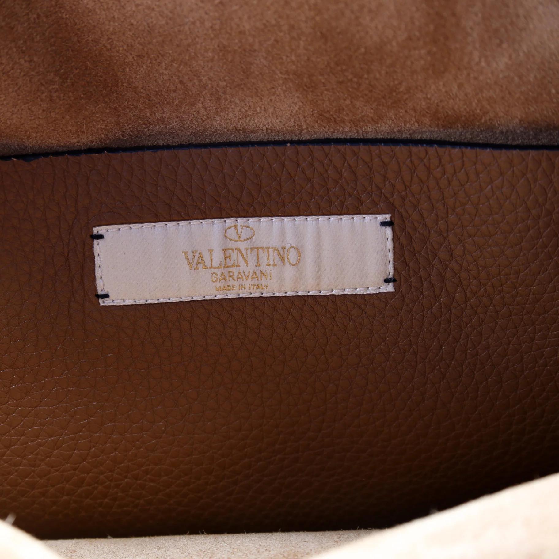 Rolling Rockstud Backpack Brown - Image 11