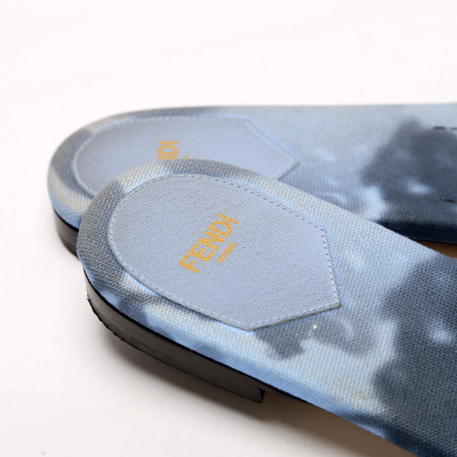 Roma Floral Logo Canvas Slides Size 40 Blue/Black - Image 6