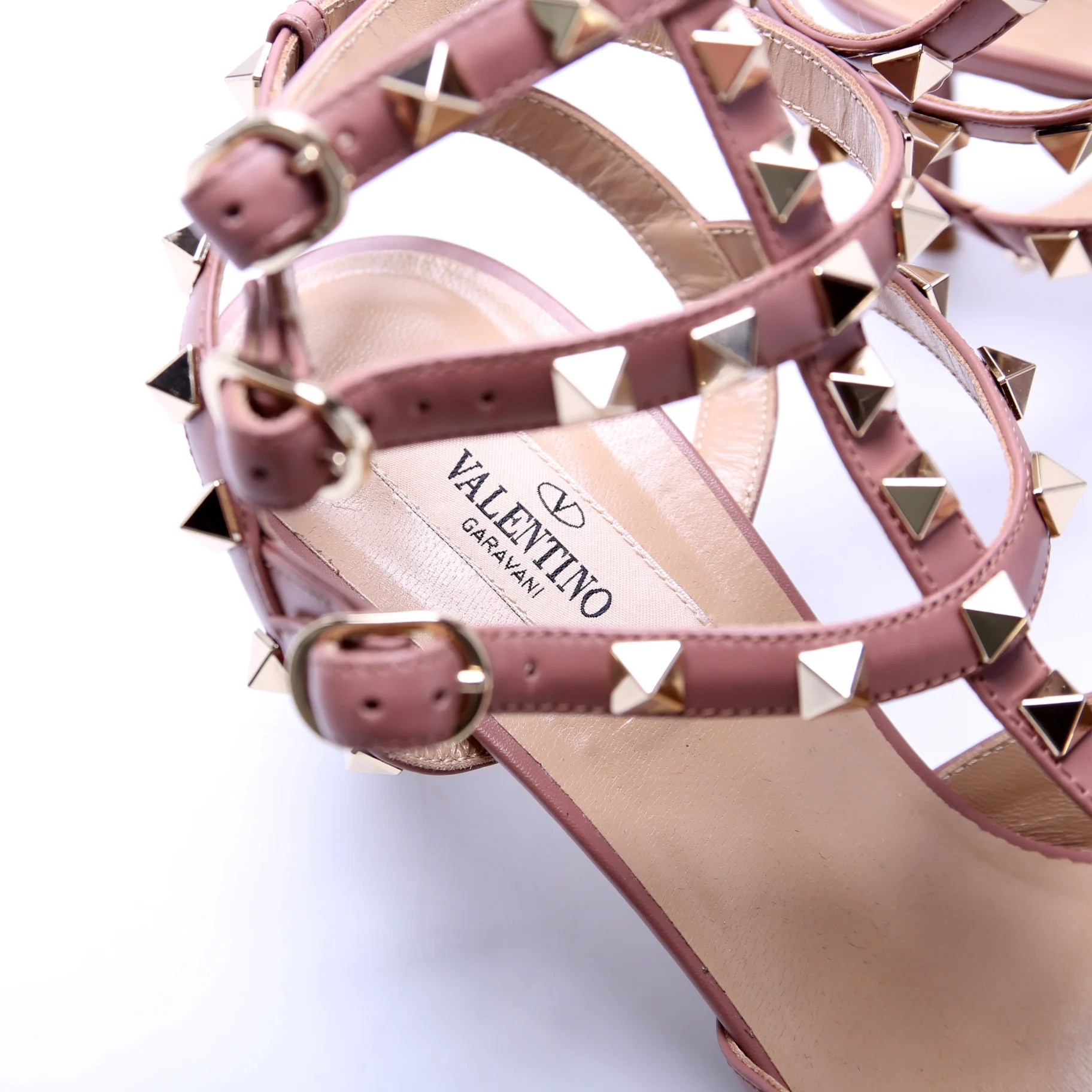 Roman Stud Caged Heels Size 39 - Image 4