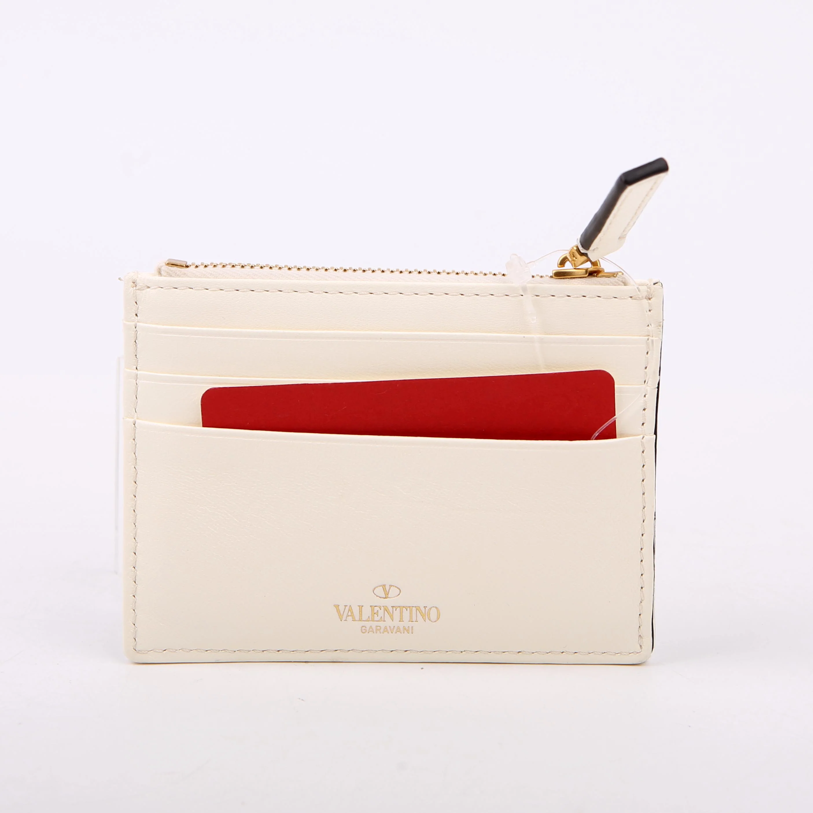 Roman Stud Coin/Card Case White - Image 3