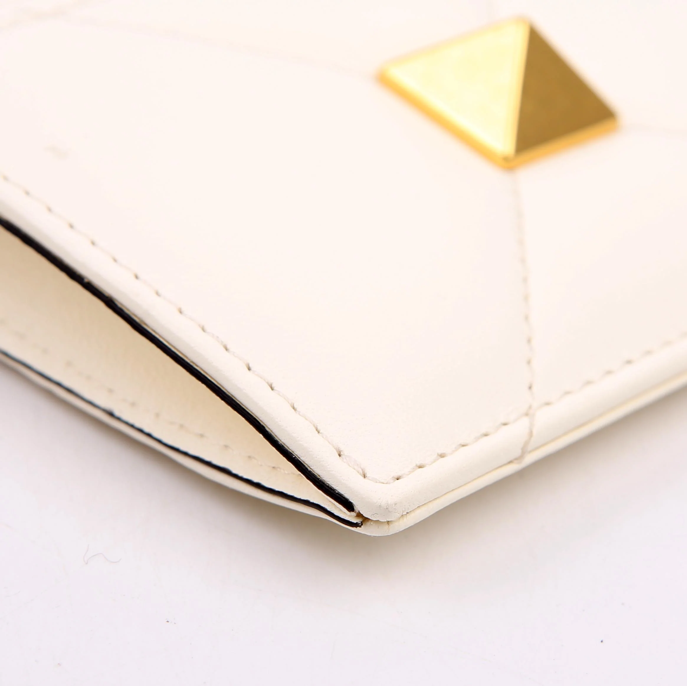 Roman Stud Coin/Card Case White - Image 5