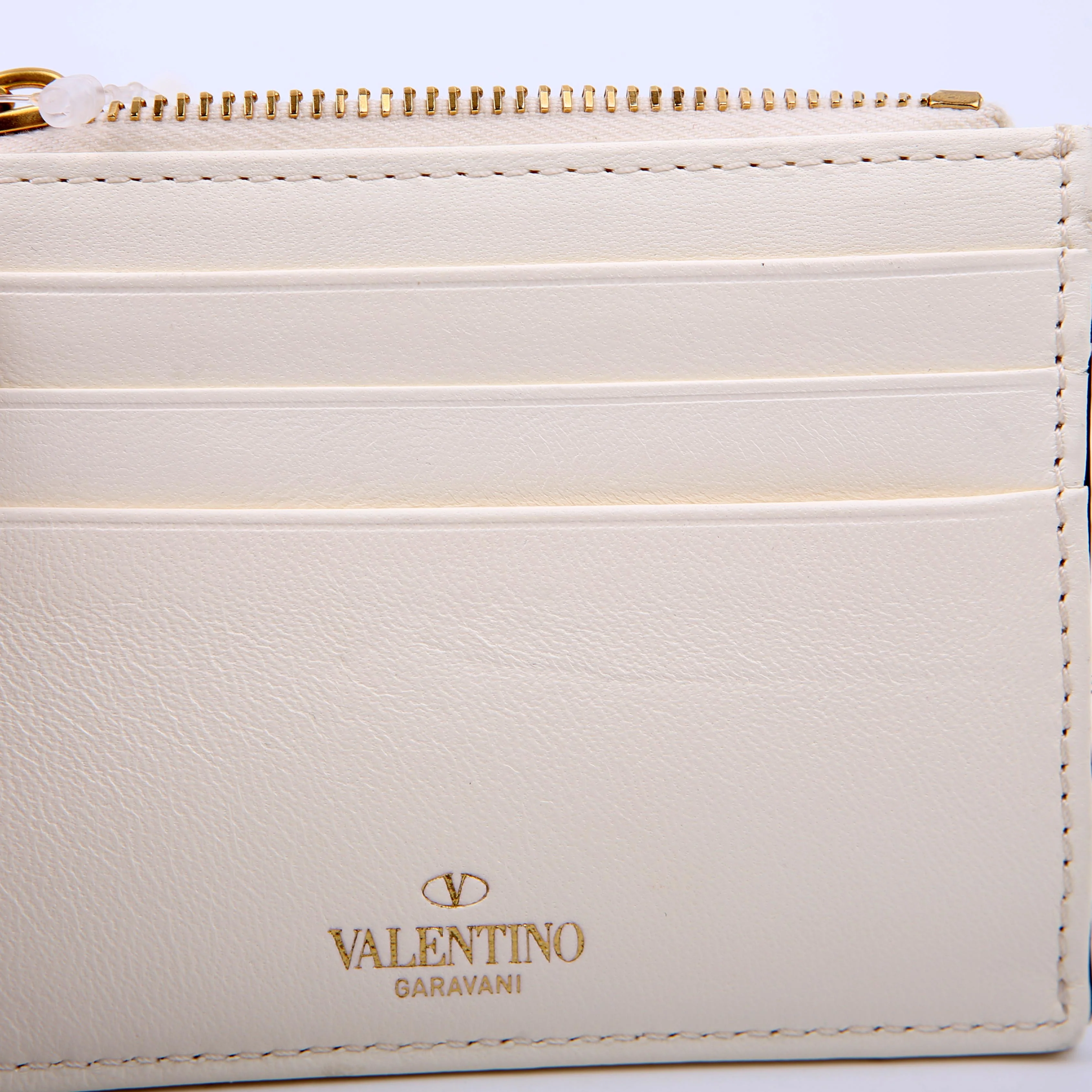 Roman Stud Coin/Card Case White - Image 8
