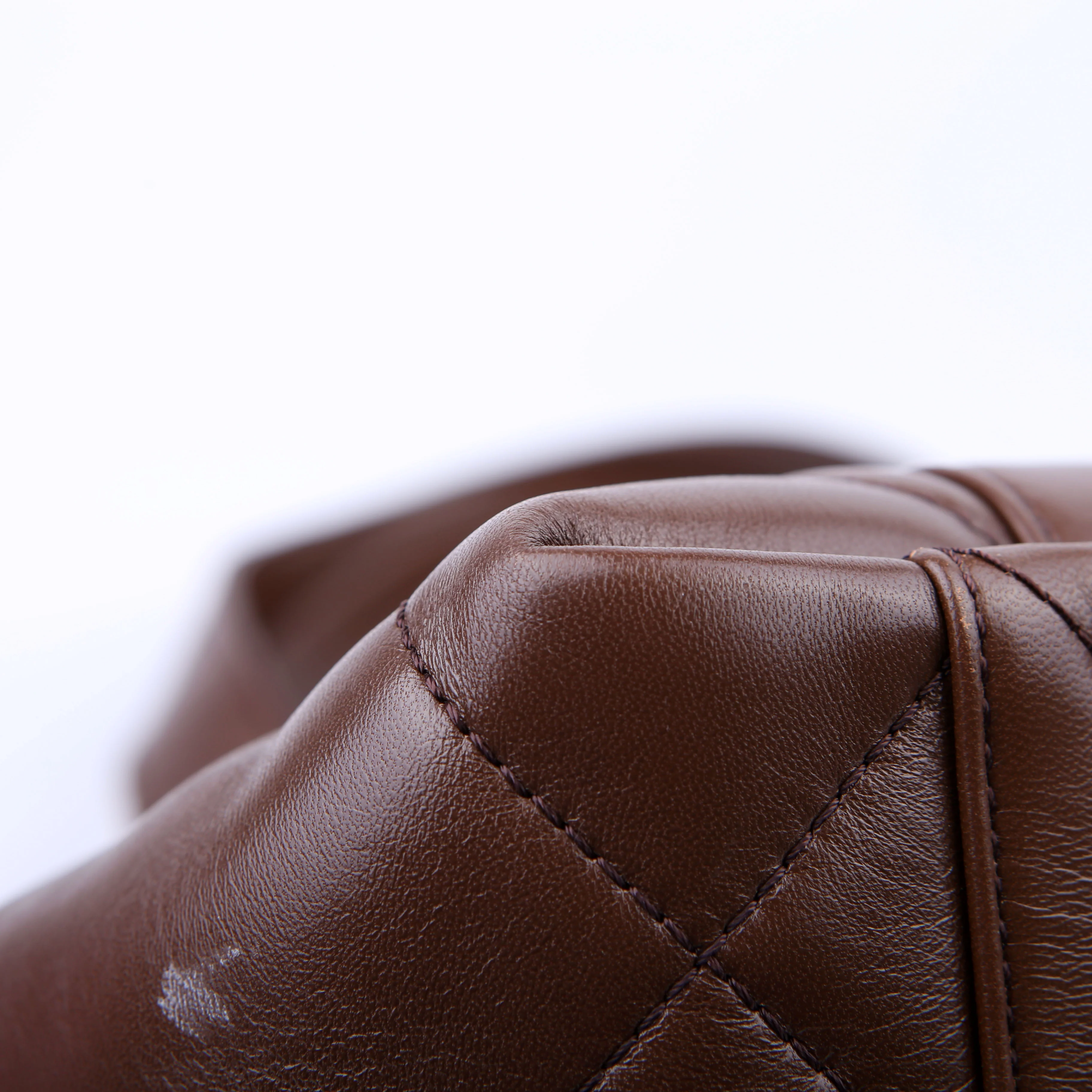 Roman Stud Leather Tote Brown - Image 5