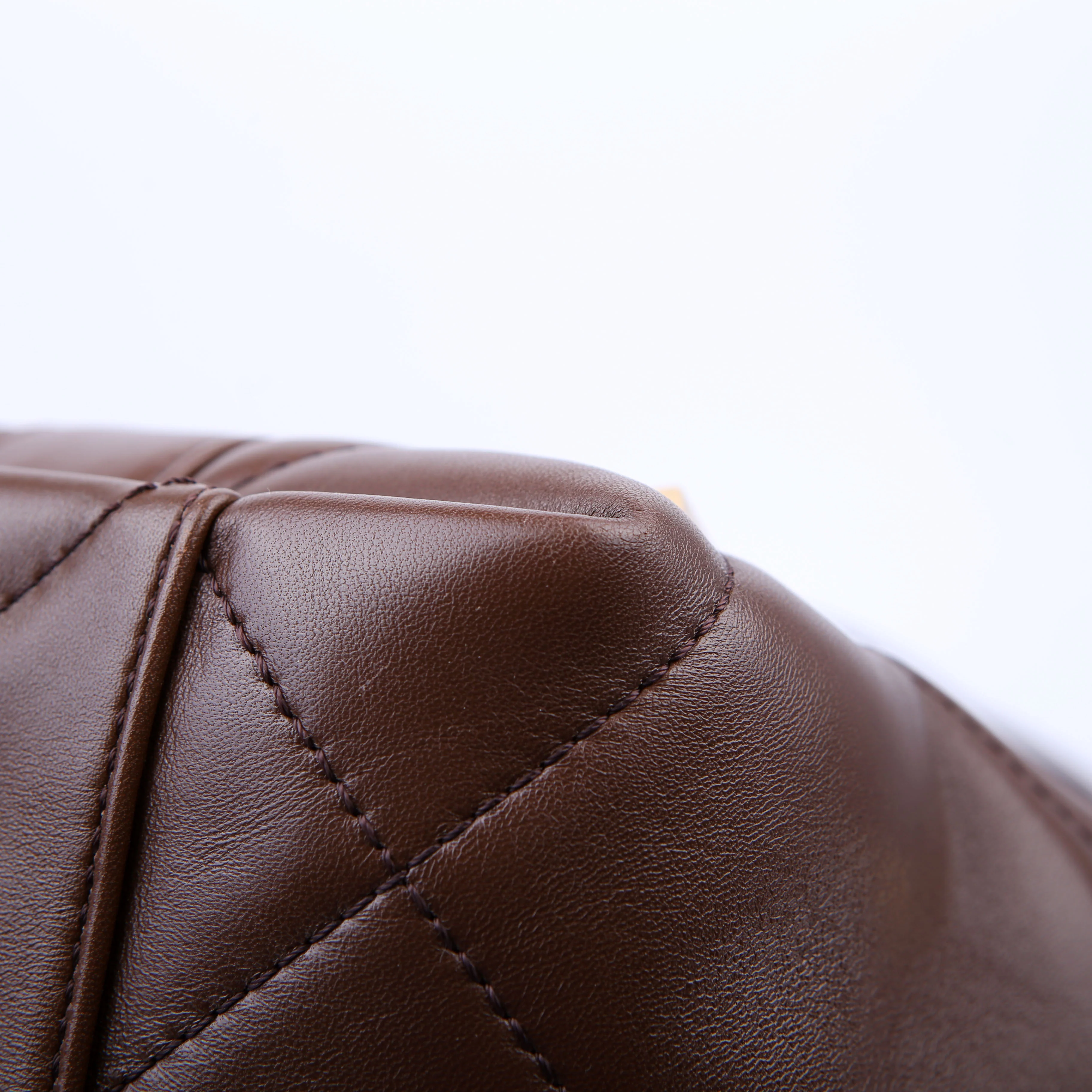 Roman Stud Leather Tote Brown - Image 8