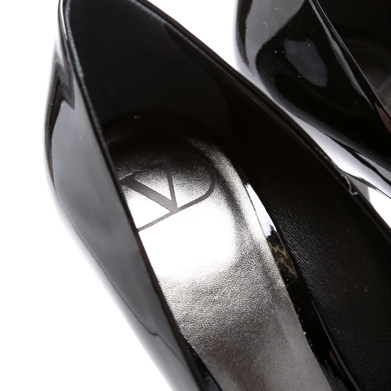 Roman Stud Patent Heels Size 37.5 - Image 5