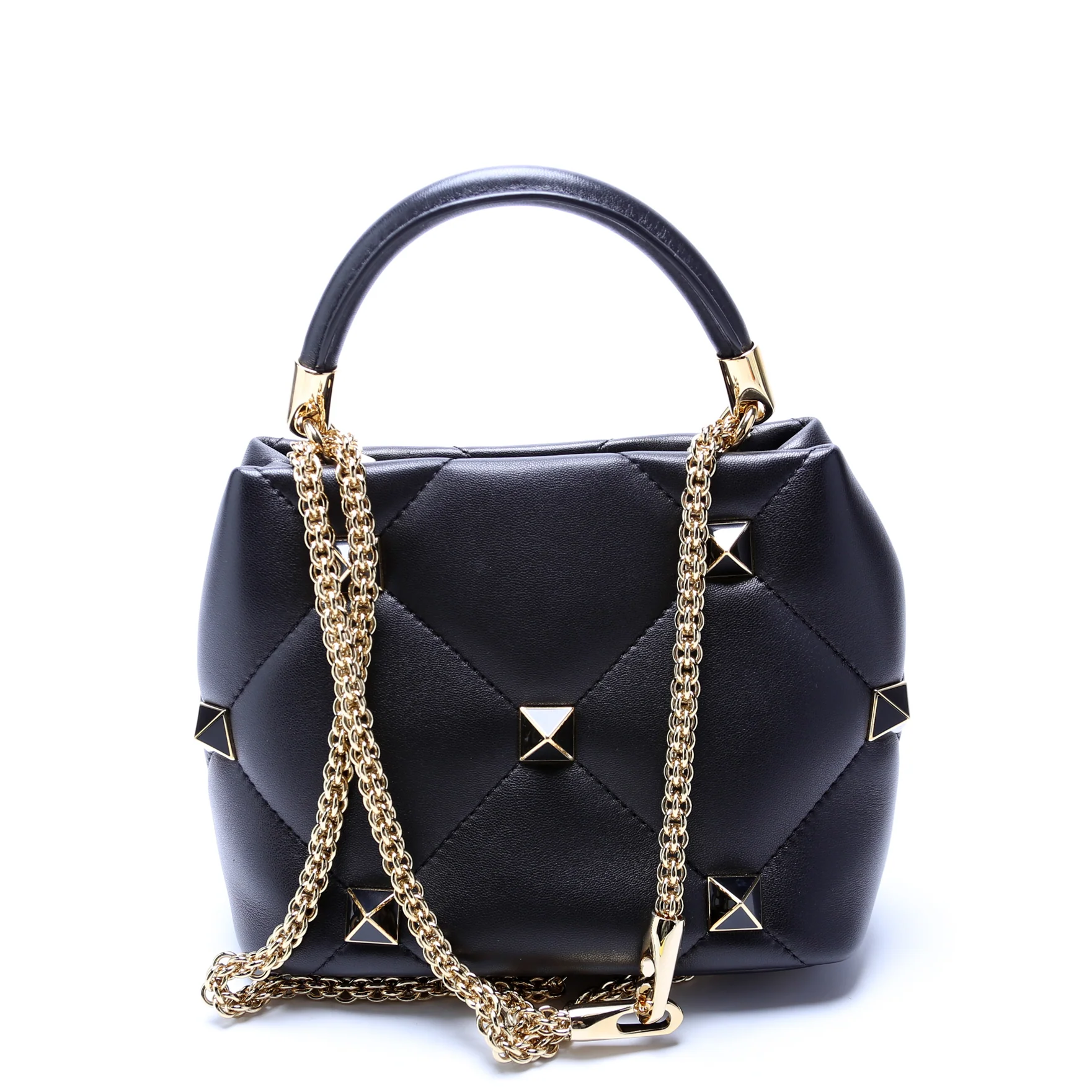 Roman Stud Small the Handle Bag Nappa - Image 3
