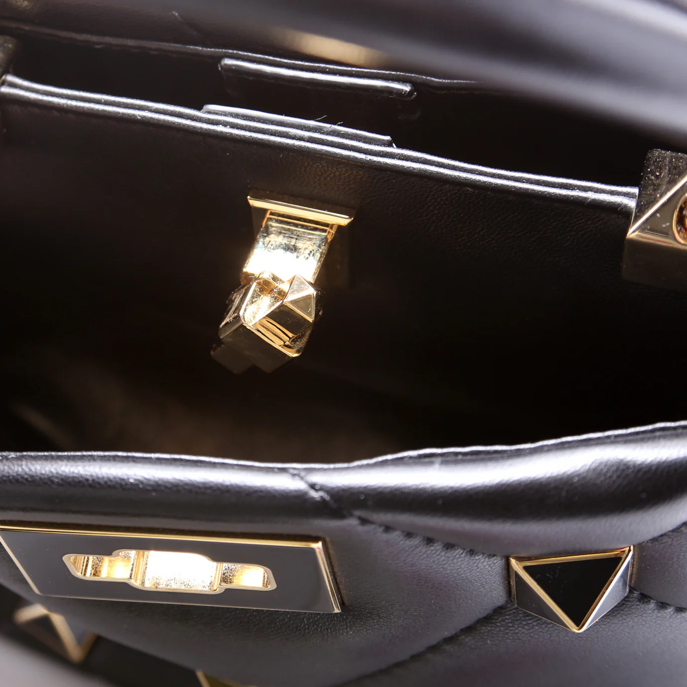 Roman Stud Small the Handle Bag Nappa - Image 7