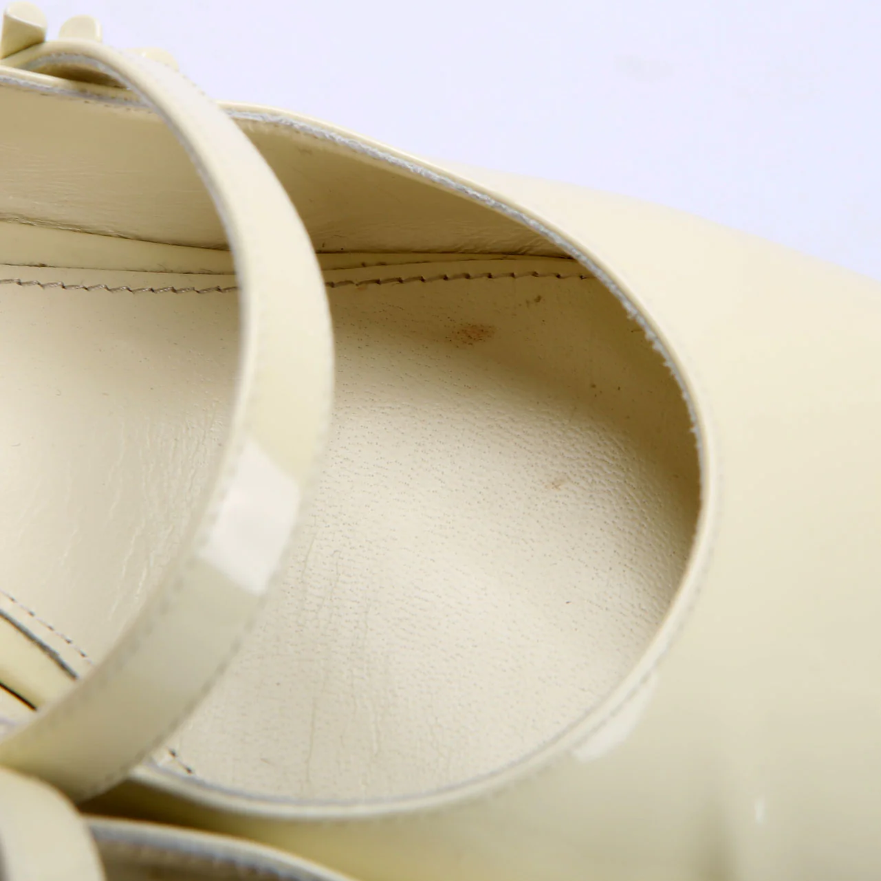 Romy Slingback Size 38.5 Cream - Image 5