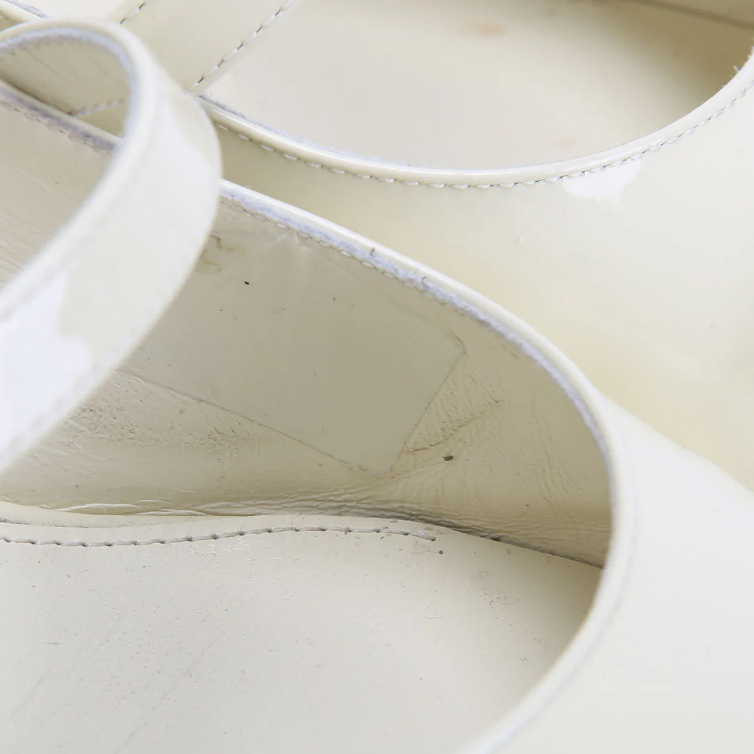 Romy Slingback Size 38.5 Cream - Image 6