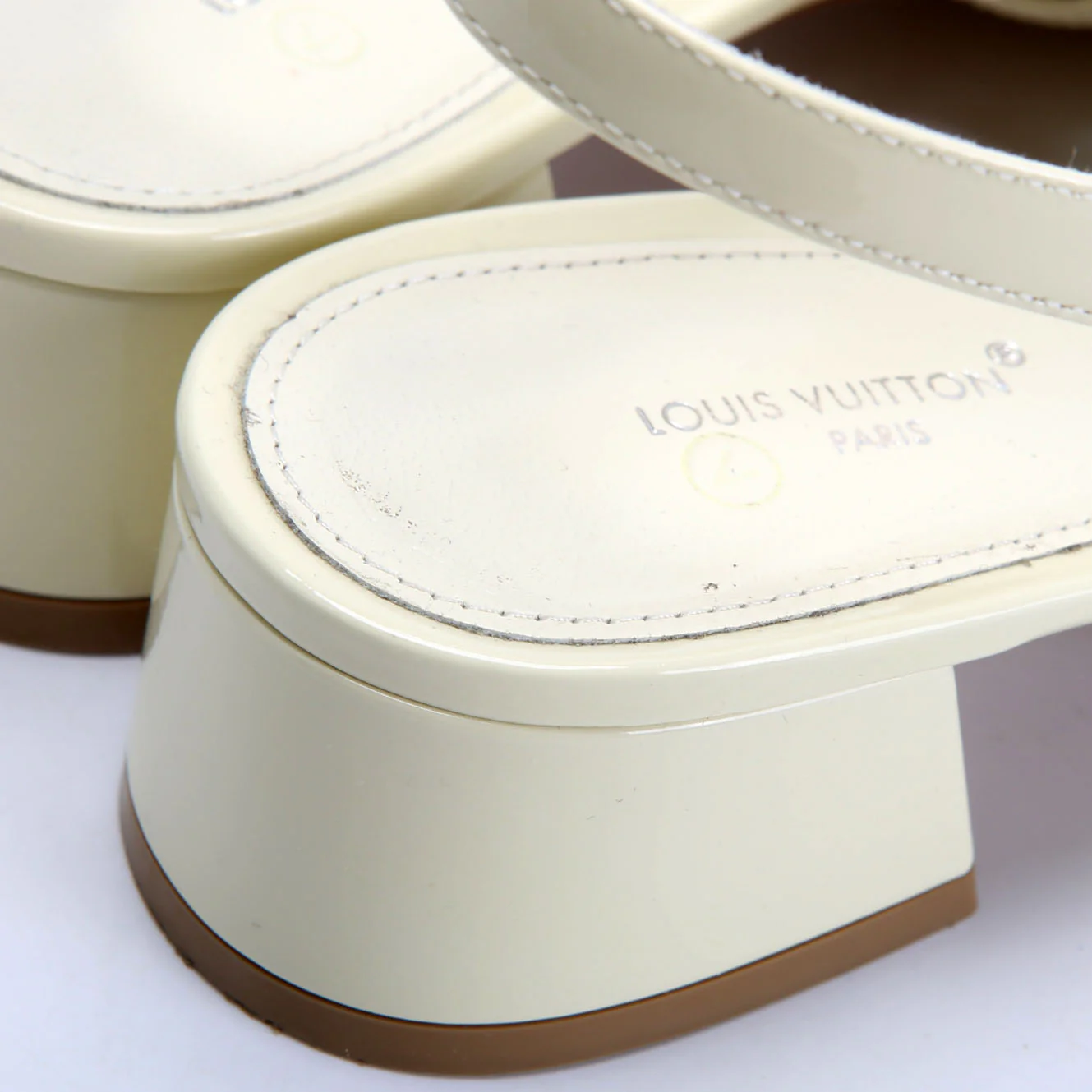 Romy Slingback Size 38.5 Cream - Image 7