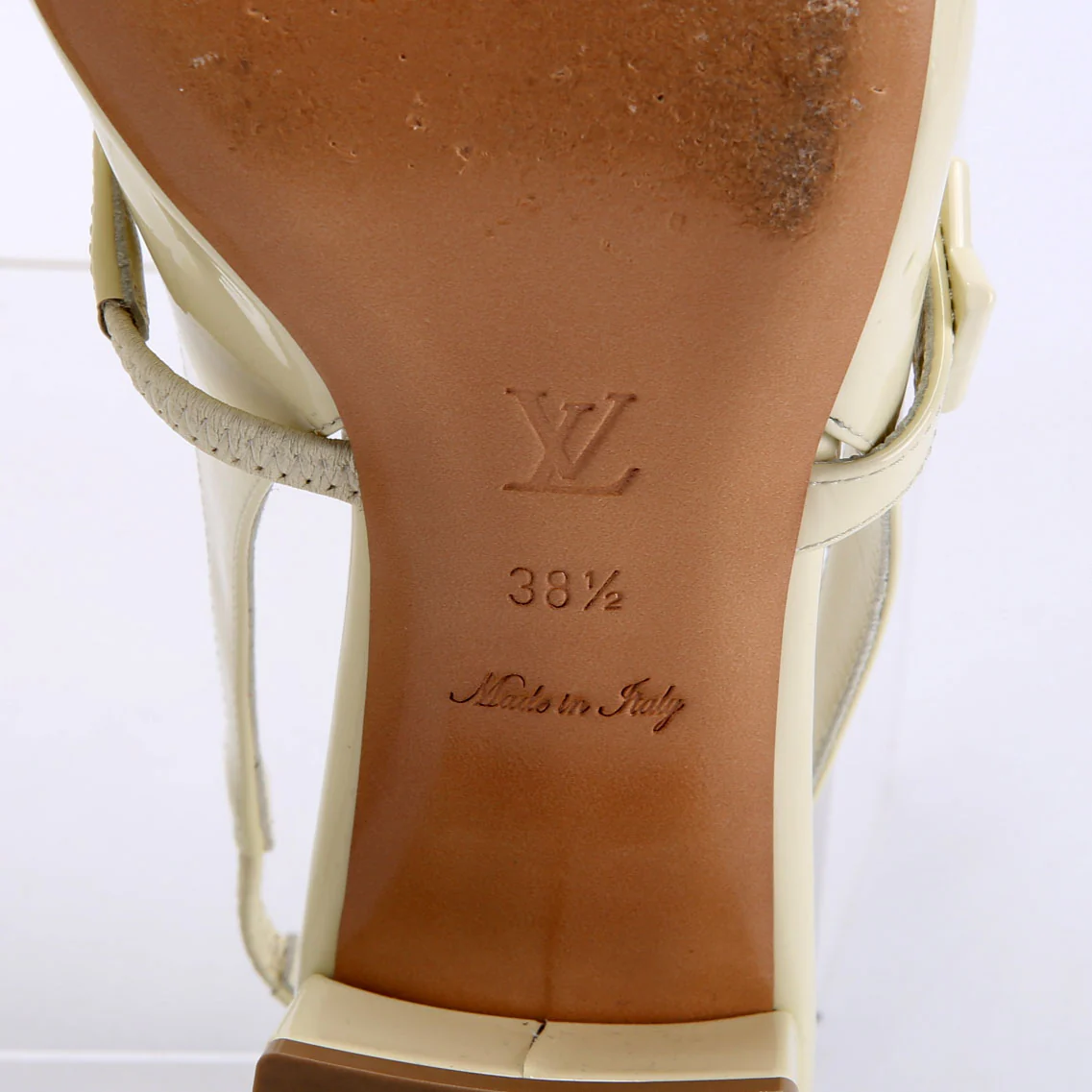 Romy Slingback Size 38.5 Cream - Image 9