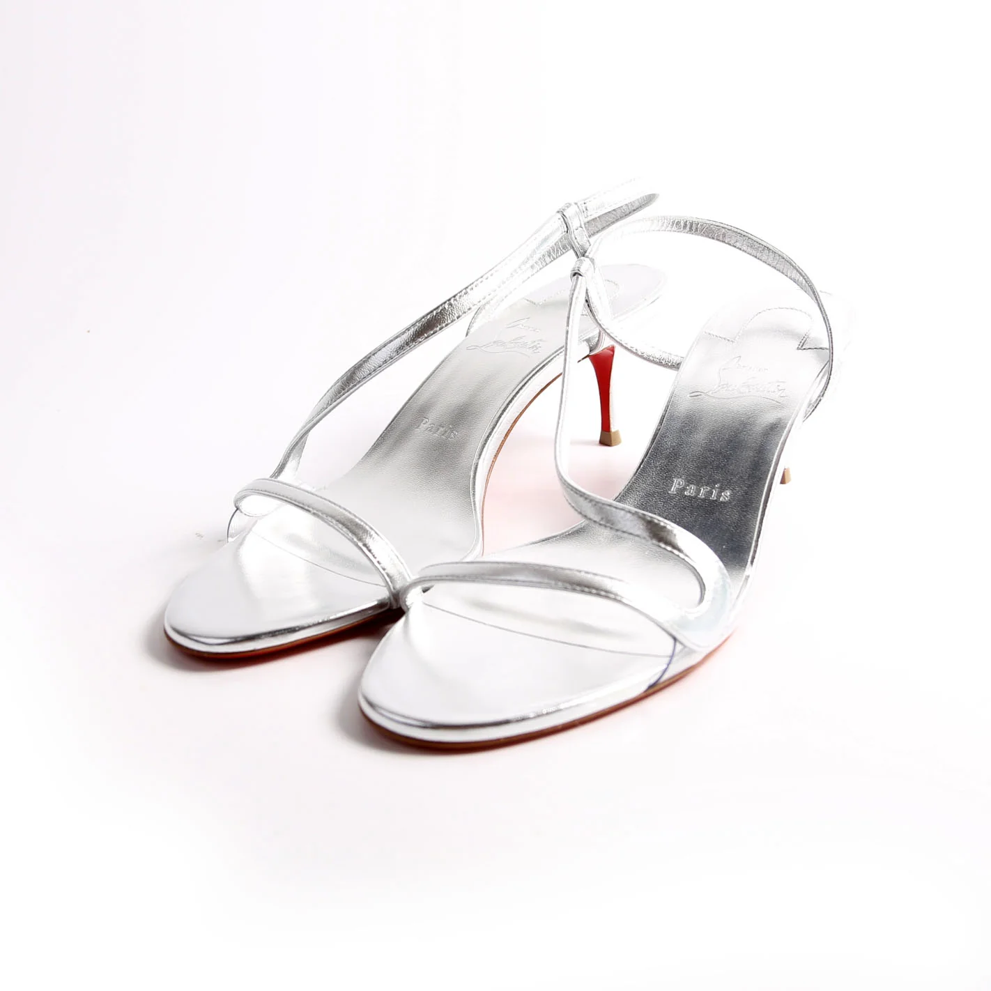 Rosalie 55MM Sandals Size 40 Silver - Image 2