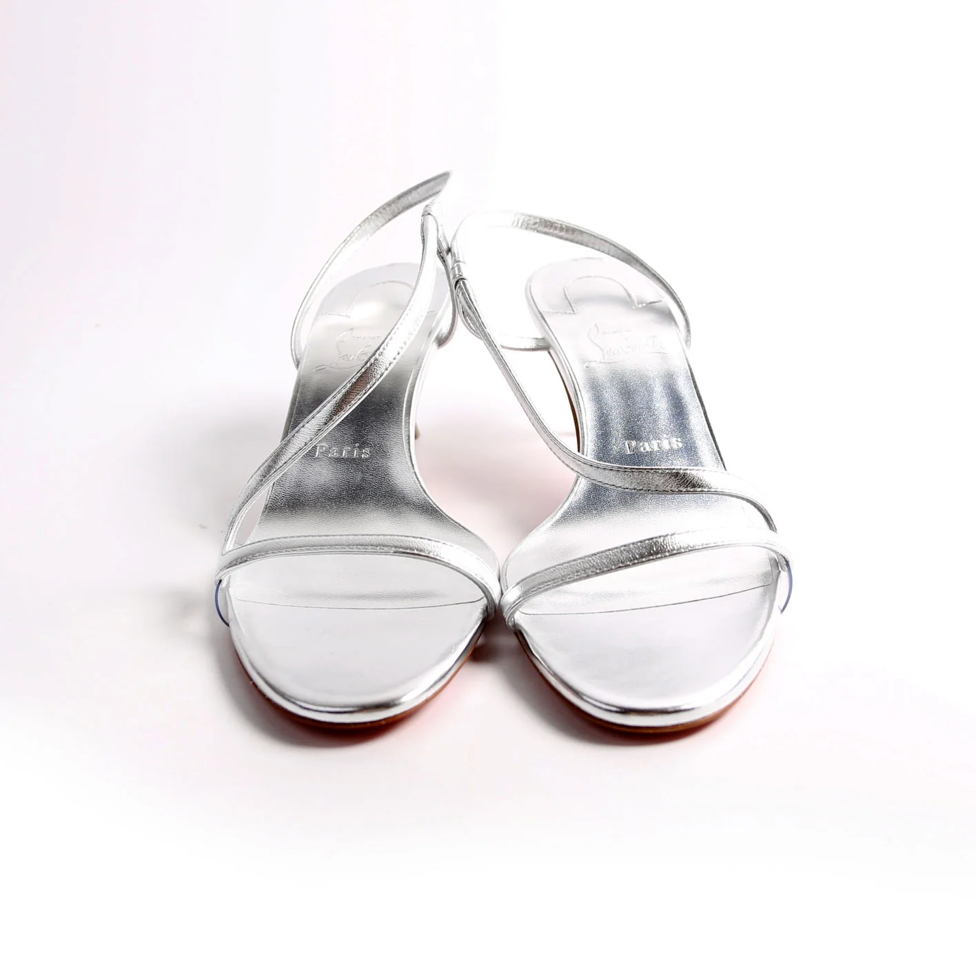 Rosalie 55MM Sandals Size 40 Silver - Image 3