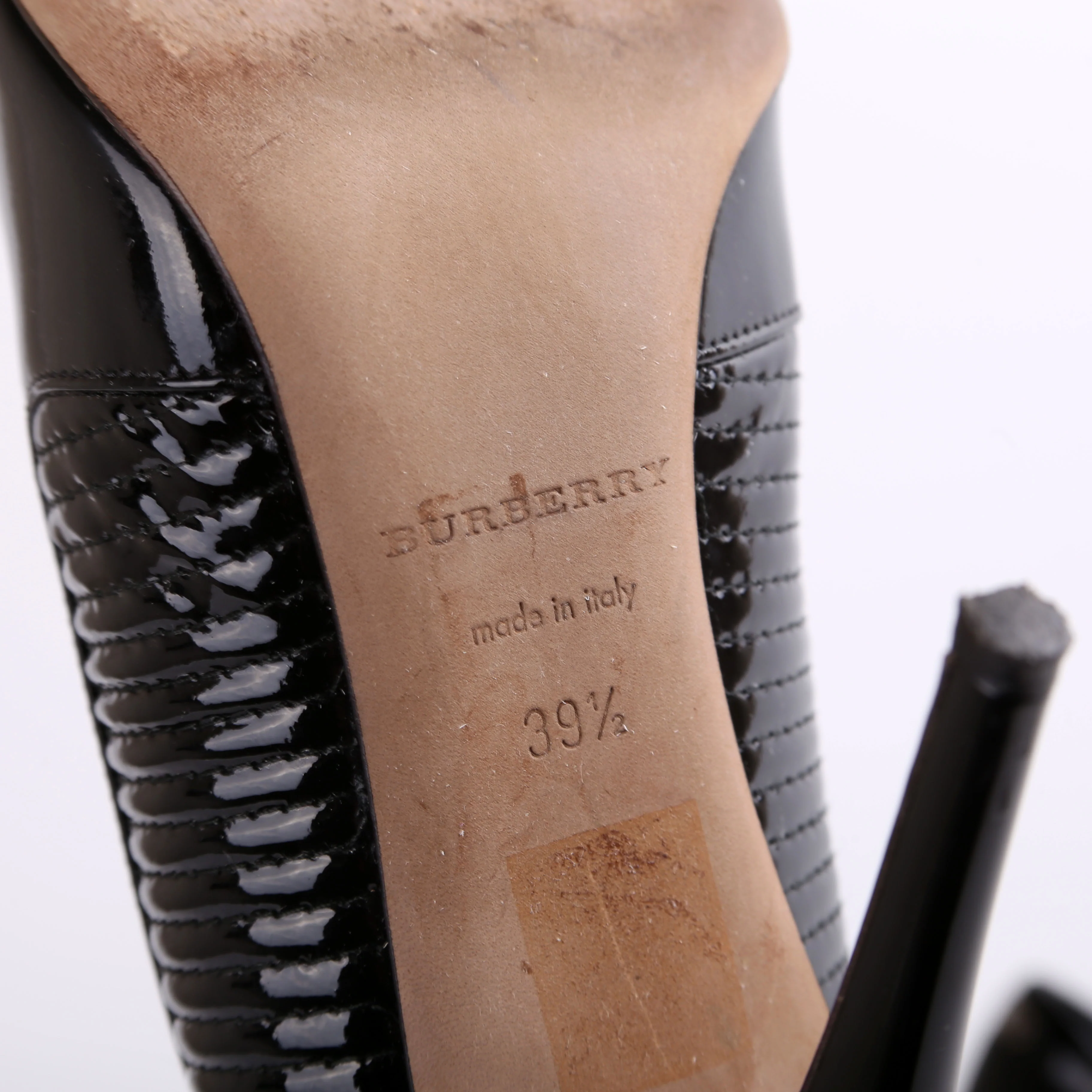 Round Open Toe Heels Size 39.5 - Image 7