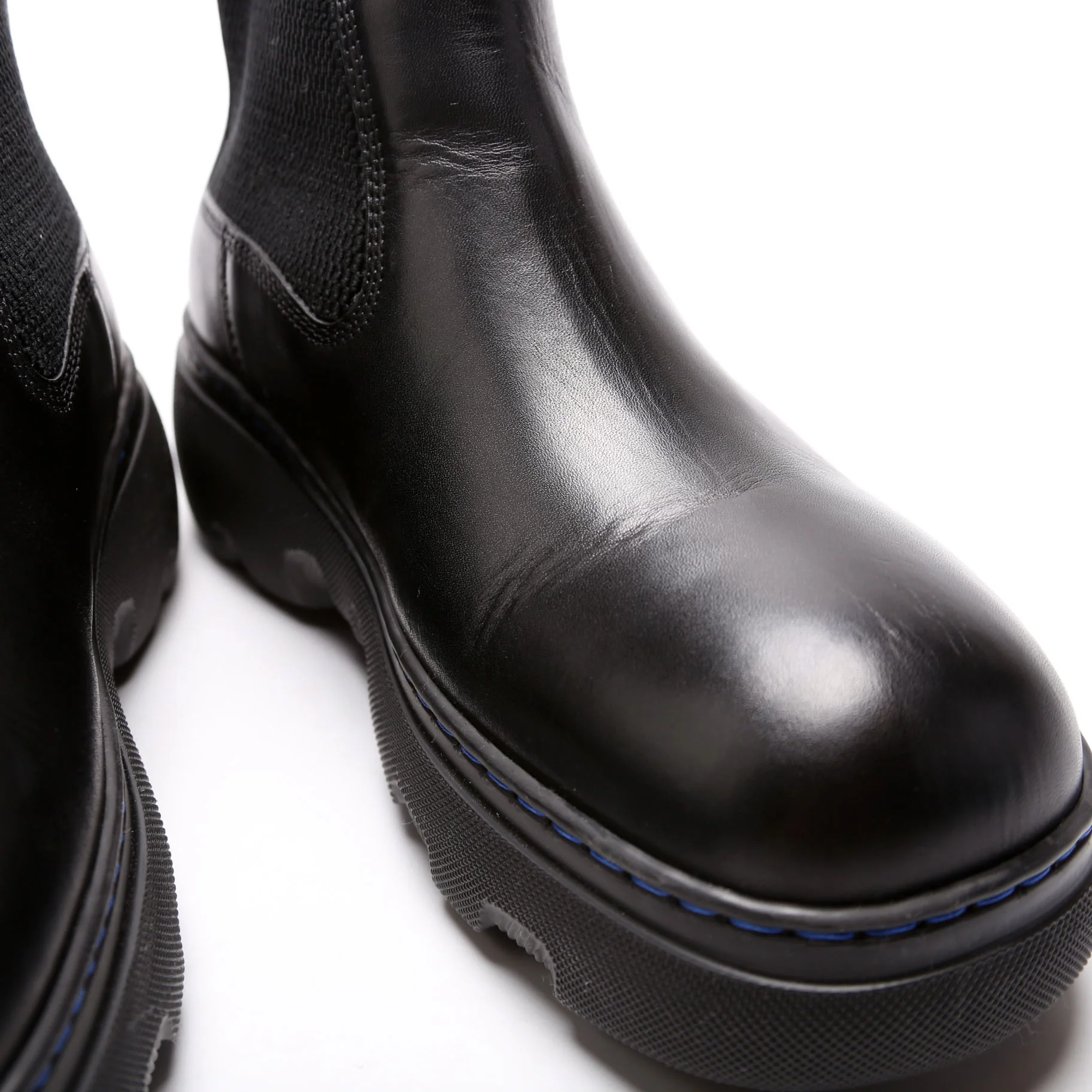Round Toe Leather Boots Size 36 - Image 7