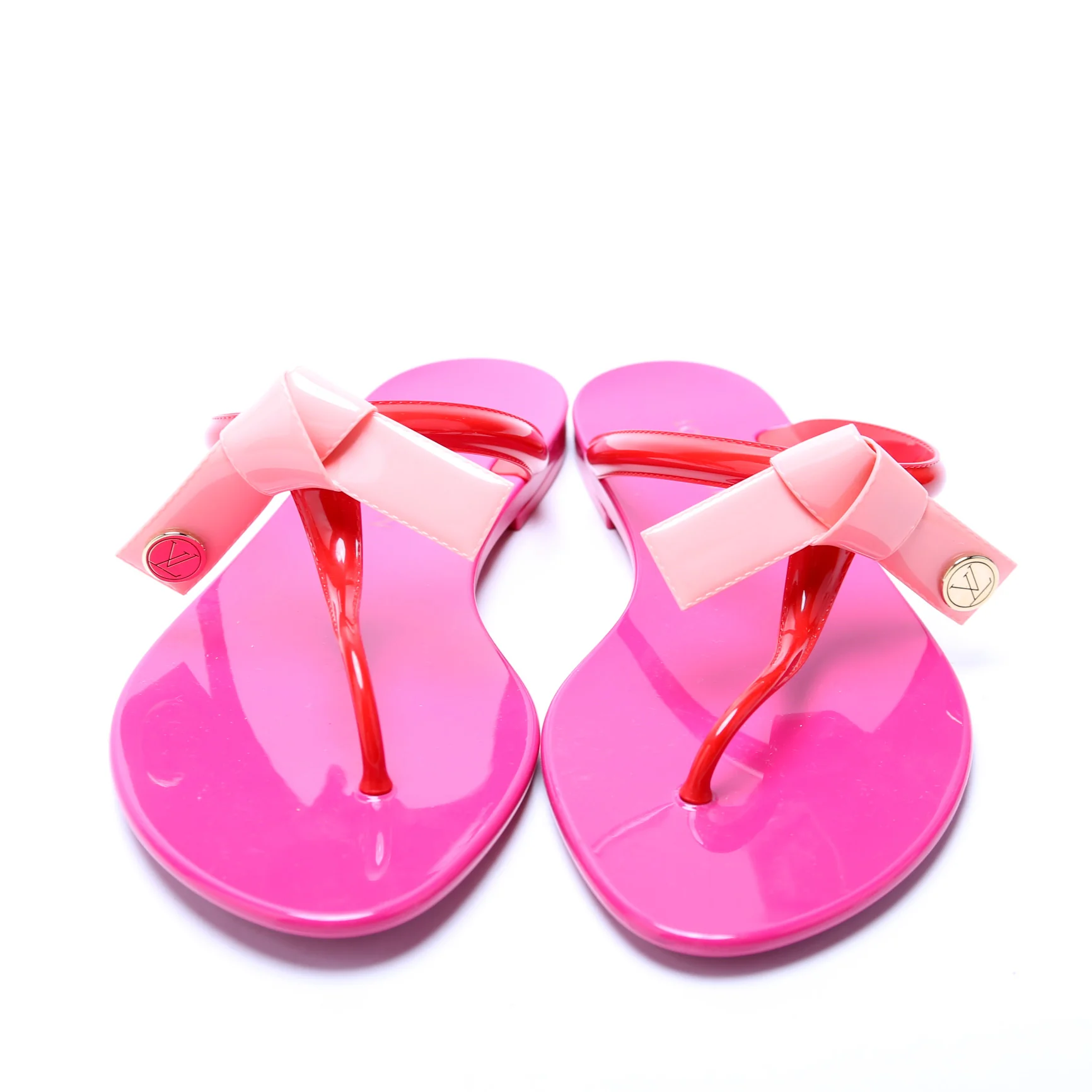 Rubber Bow Flip Flops Size 39 - Image 2