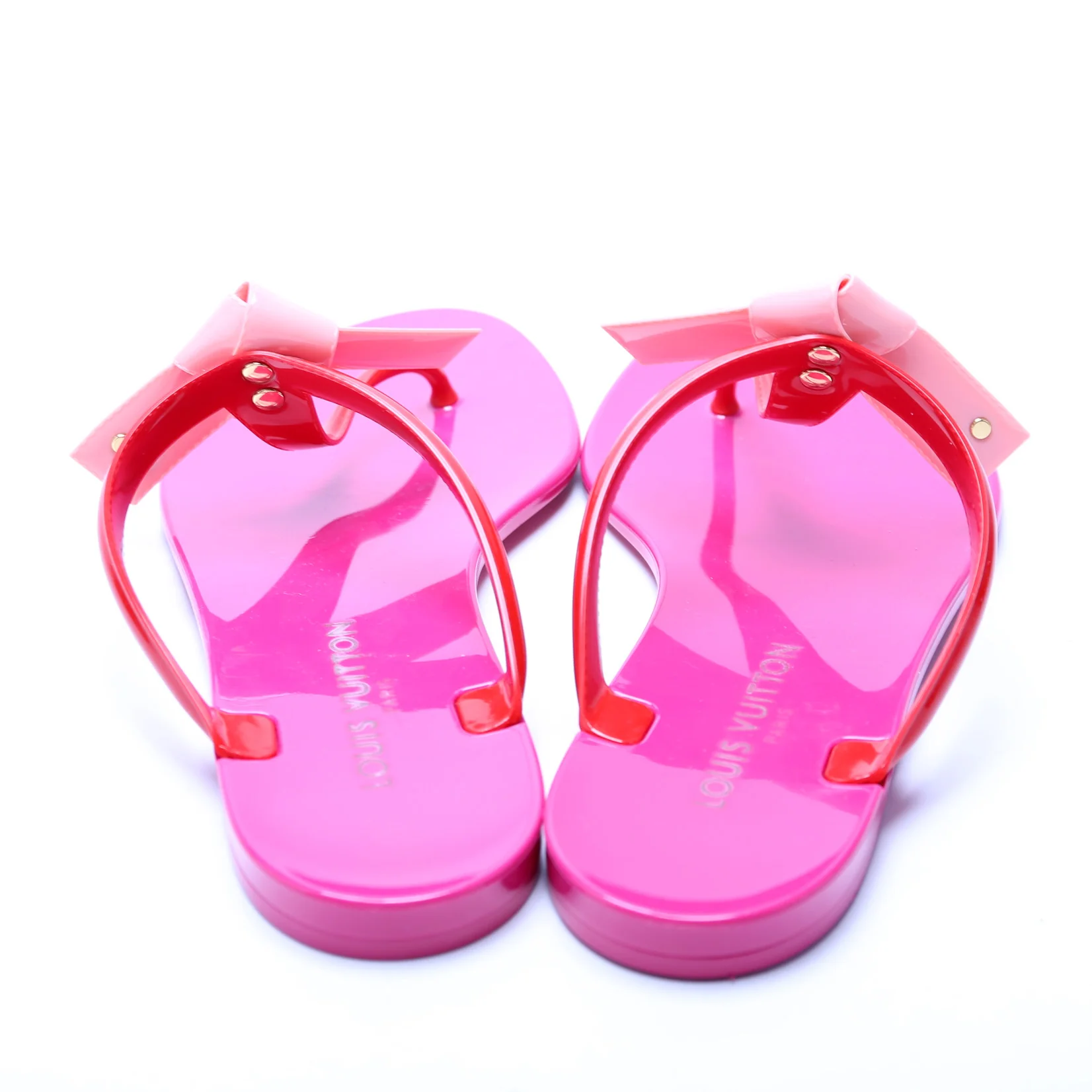 Rubber Bow Flip Flops Size 39 - Image 4