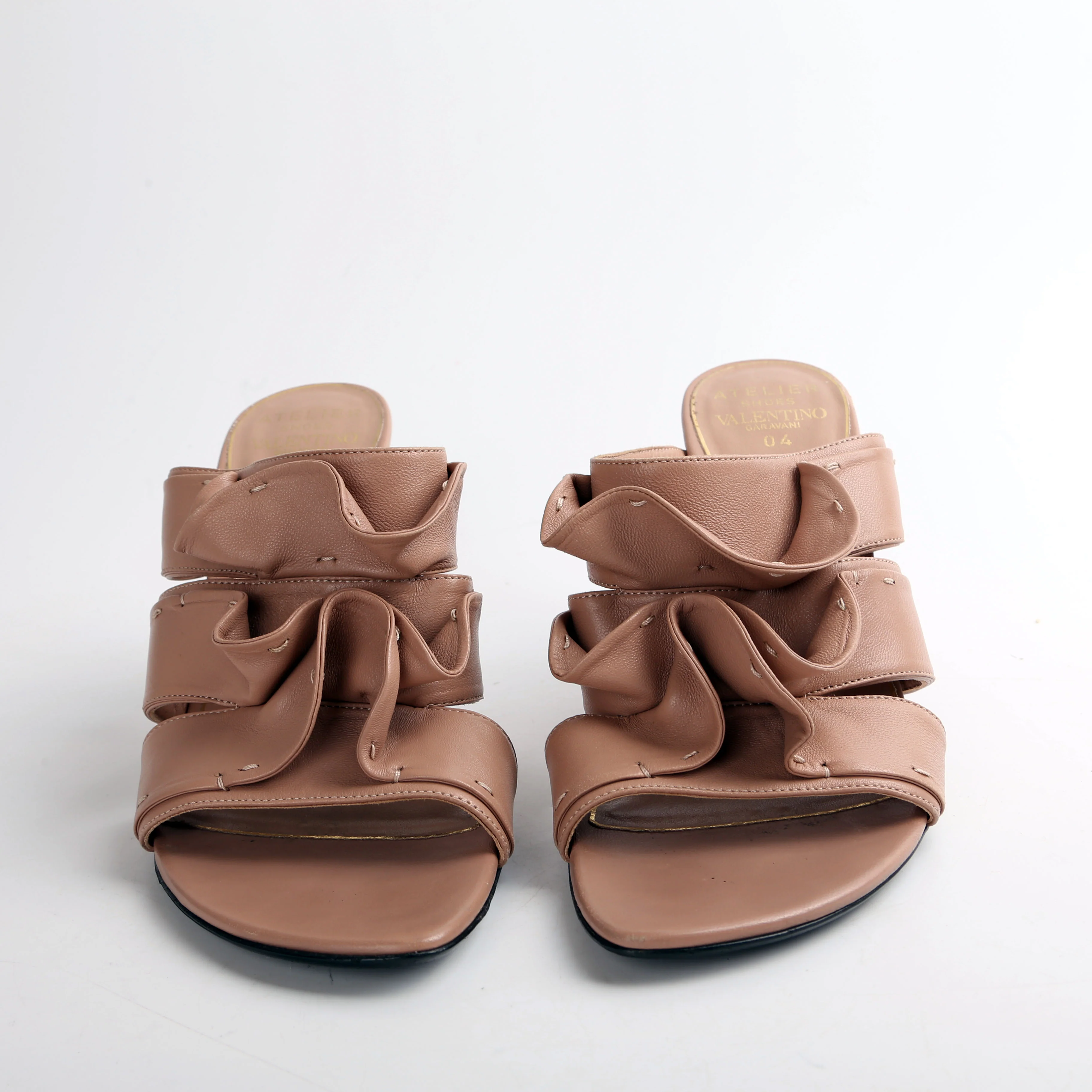 Ruched Sandal Heels Size 40 - Image 2