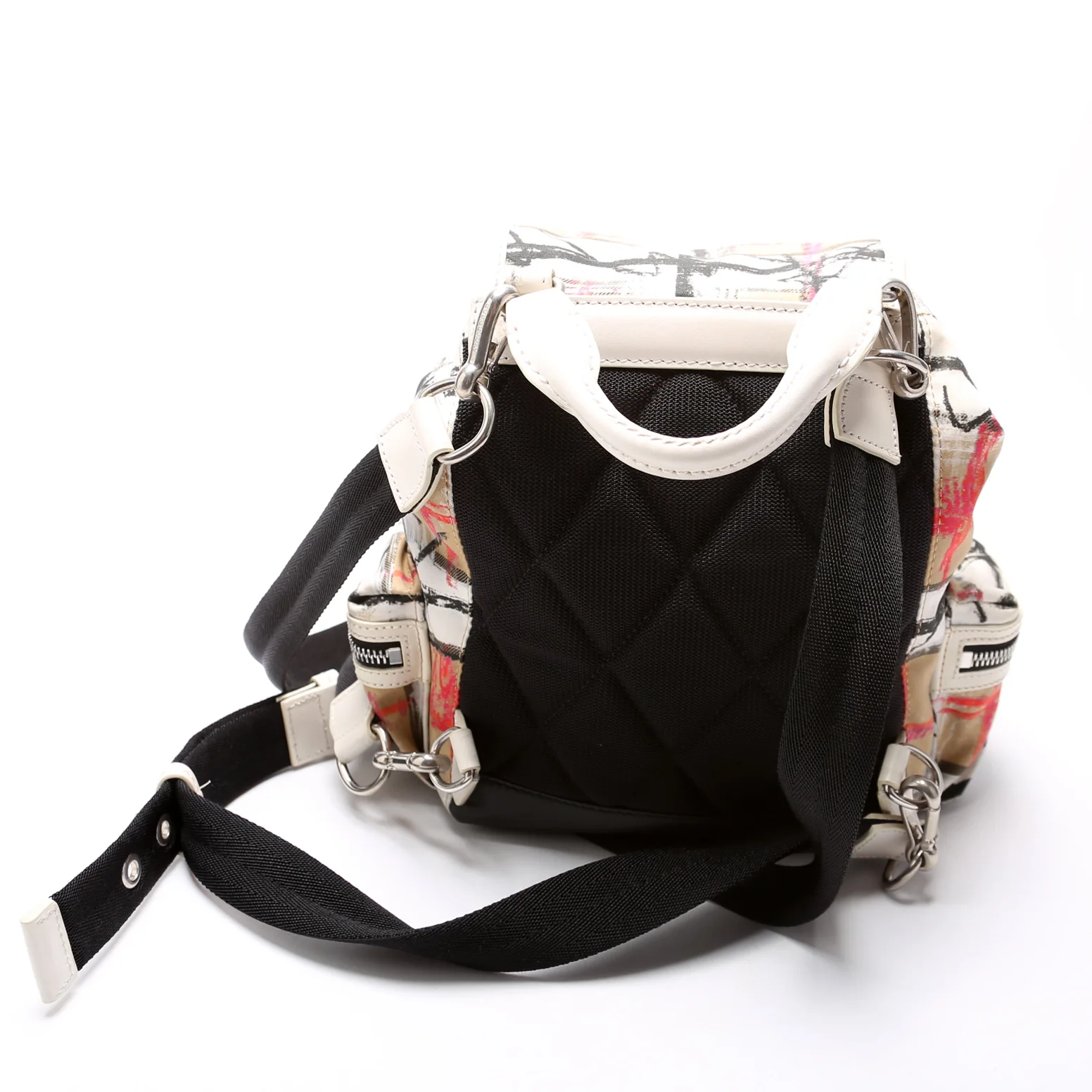 Rucksack Scribble Check Nylon Small - Image 3