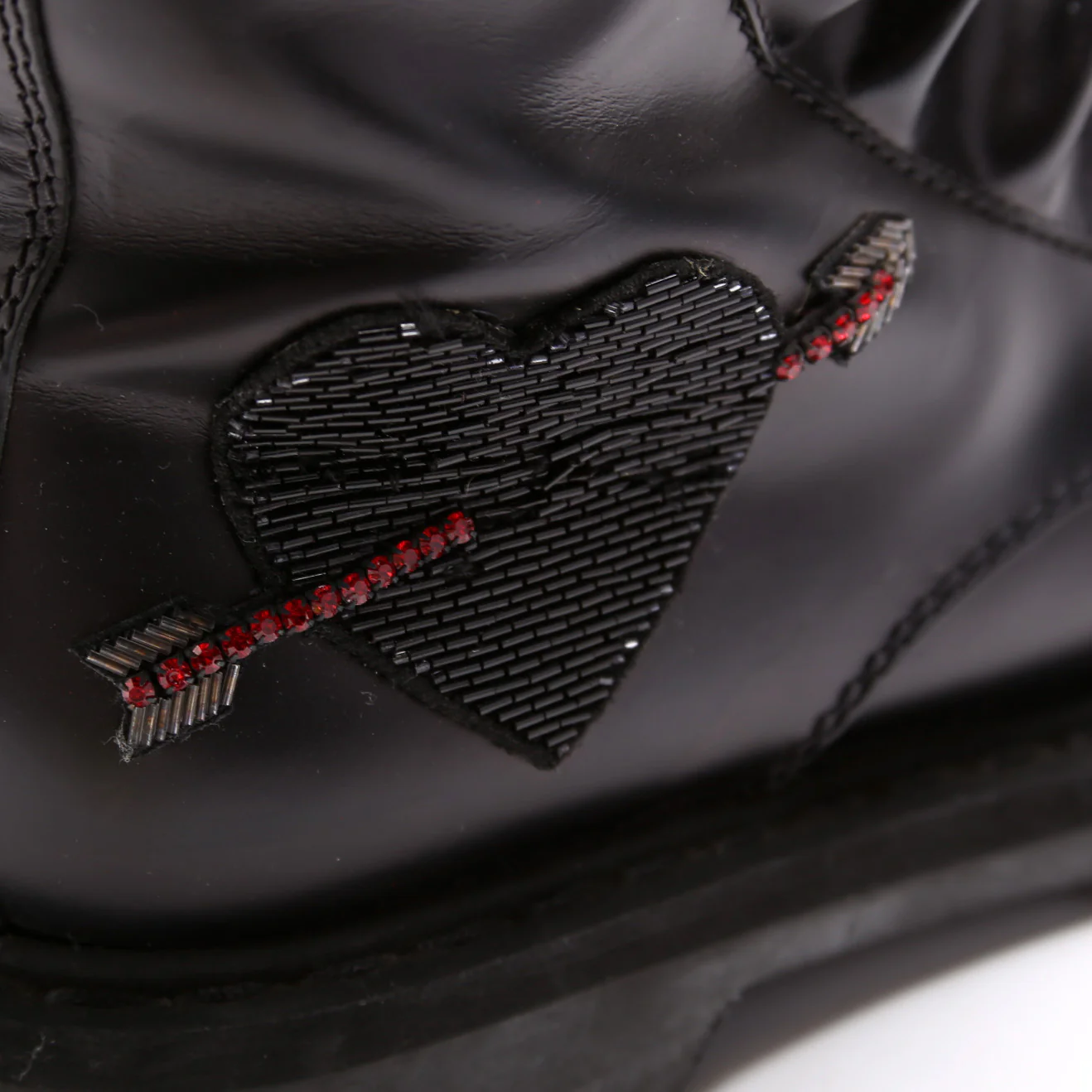 Ruffle Combat Boots Size 37 - Image 5