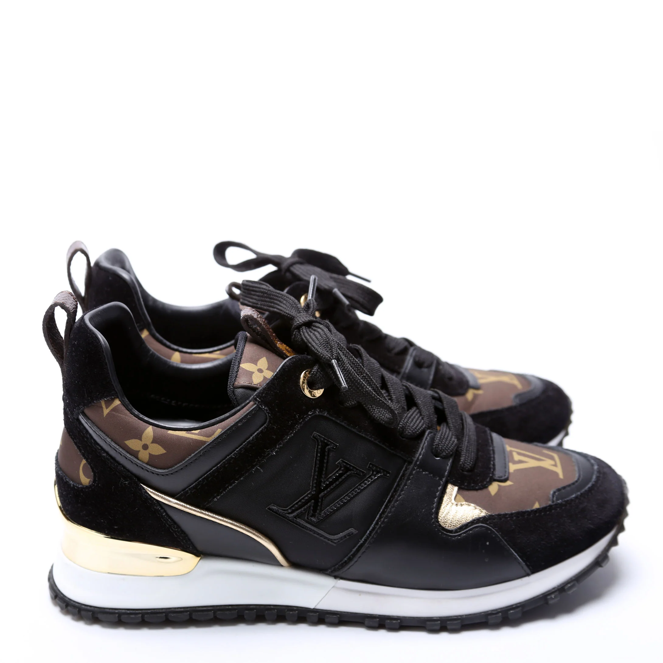 Run Away Nylon Sneakers Size 37 Black/Brown - Image 3