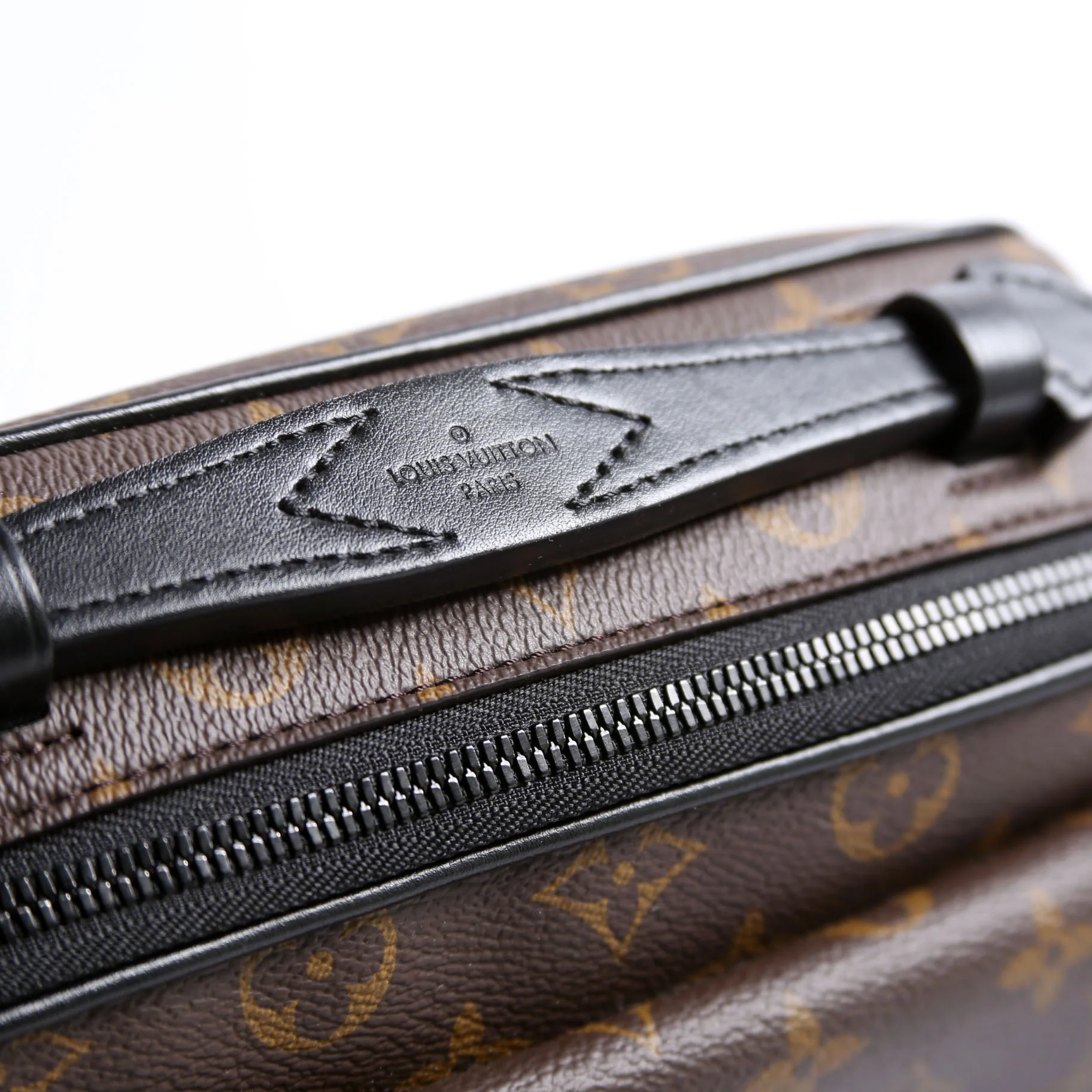 S Lock Messenger Bag Macassar Monogram Black - Image 7