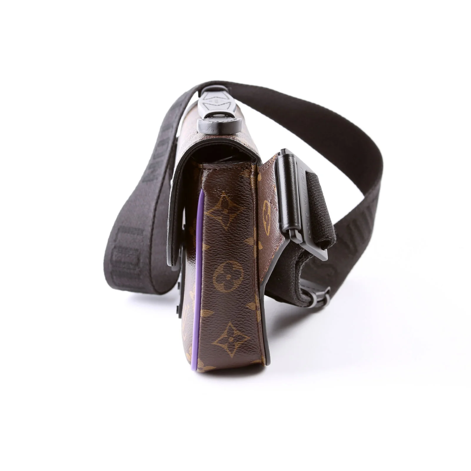 S Lock Sling Bag Monogram Macassar Purple - Image 4