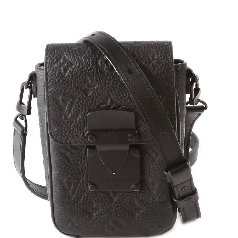 S-Lock Vertical Wearable Wallet Taurillon Black