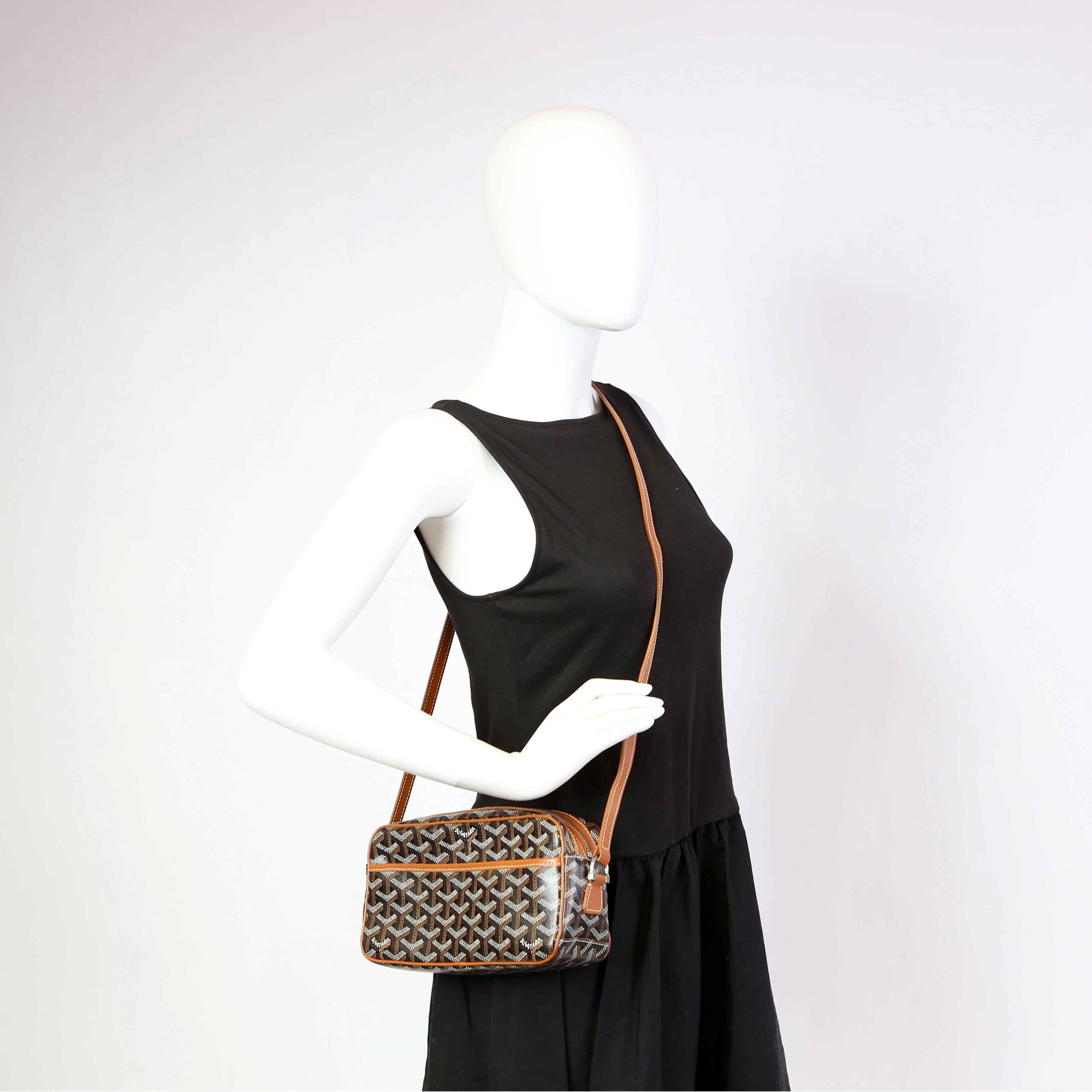 Sac Cap Vert Goyardine Black/Brown - Image 14
