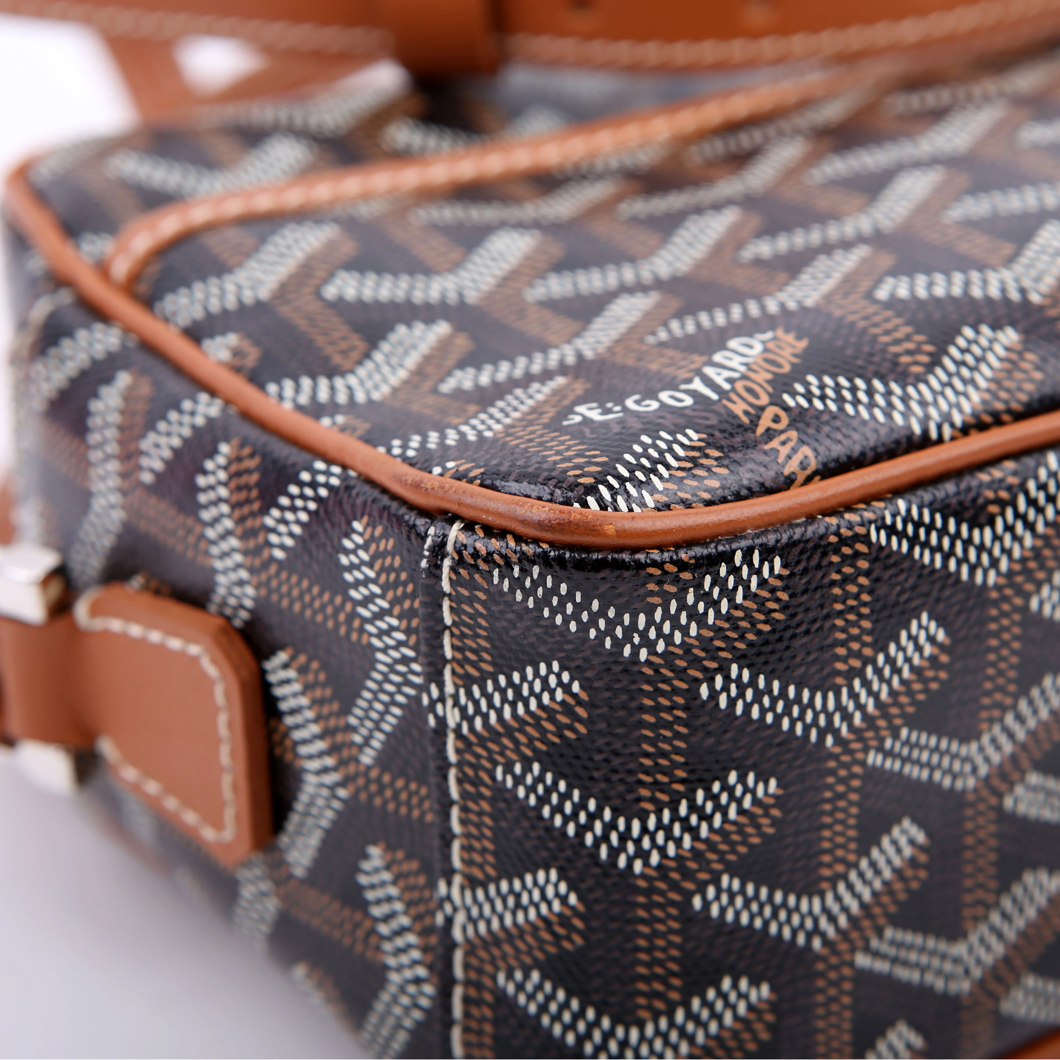 Sac Cap Vert Goyardine Black/Brown - Image 5