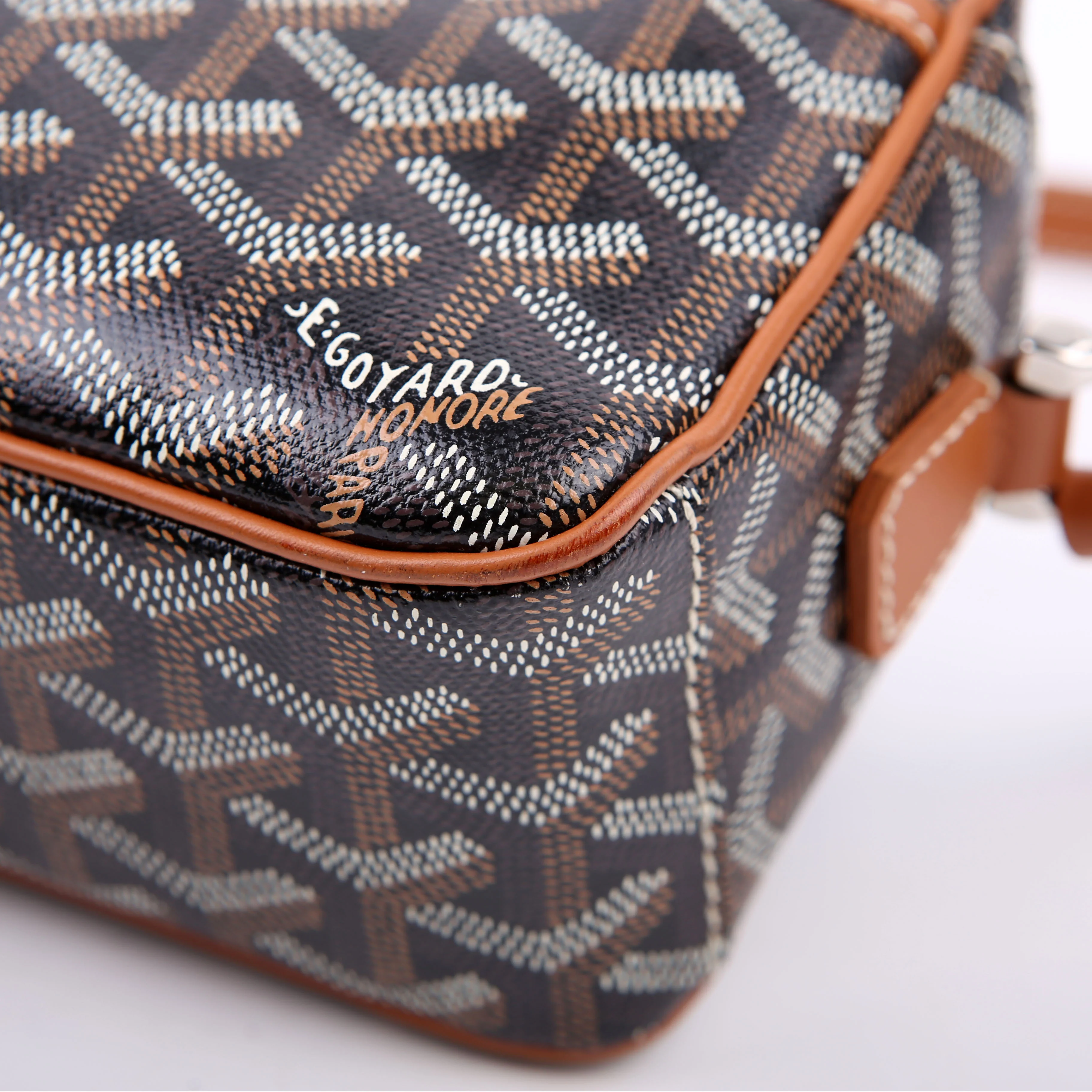 Sac Cap Vert Goyardine Black/Brown - Image 6