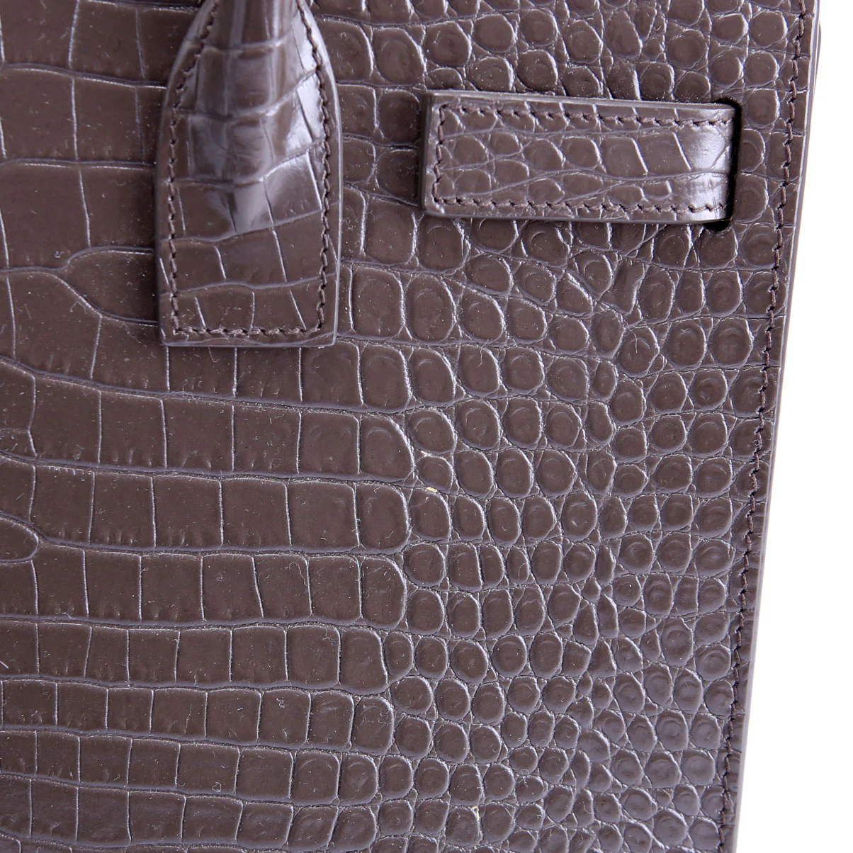 Sac De Jour Baby Crocodile Embossed 421863 Brown - Image 8