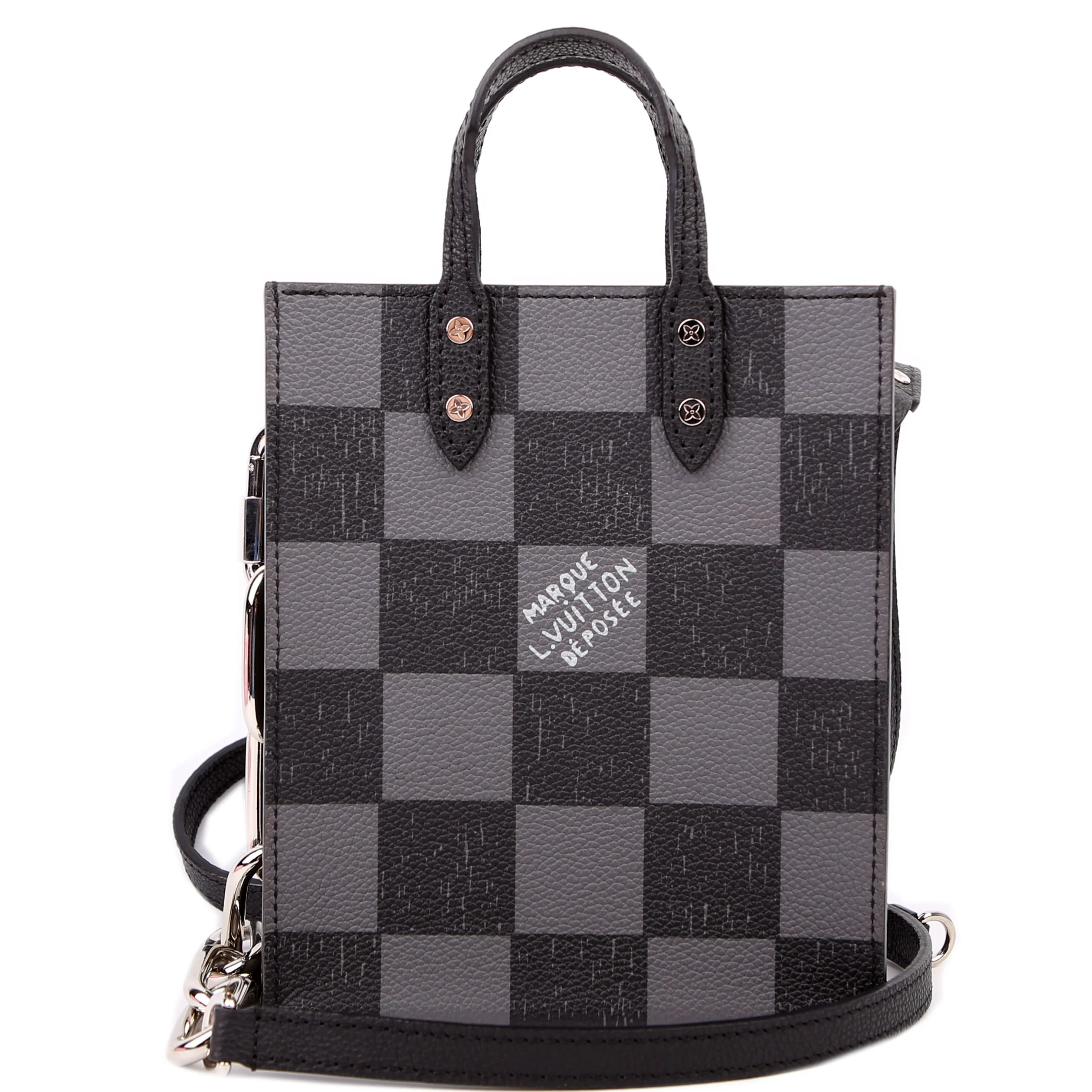 Sac Plat XS Abloh Checkers Black