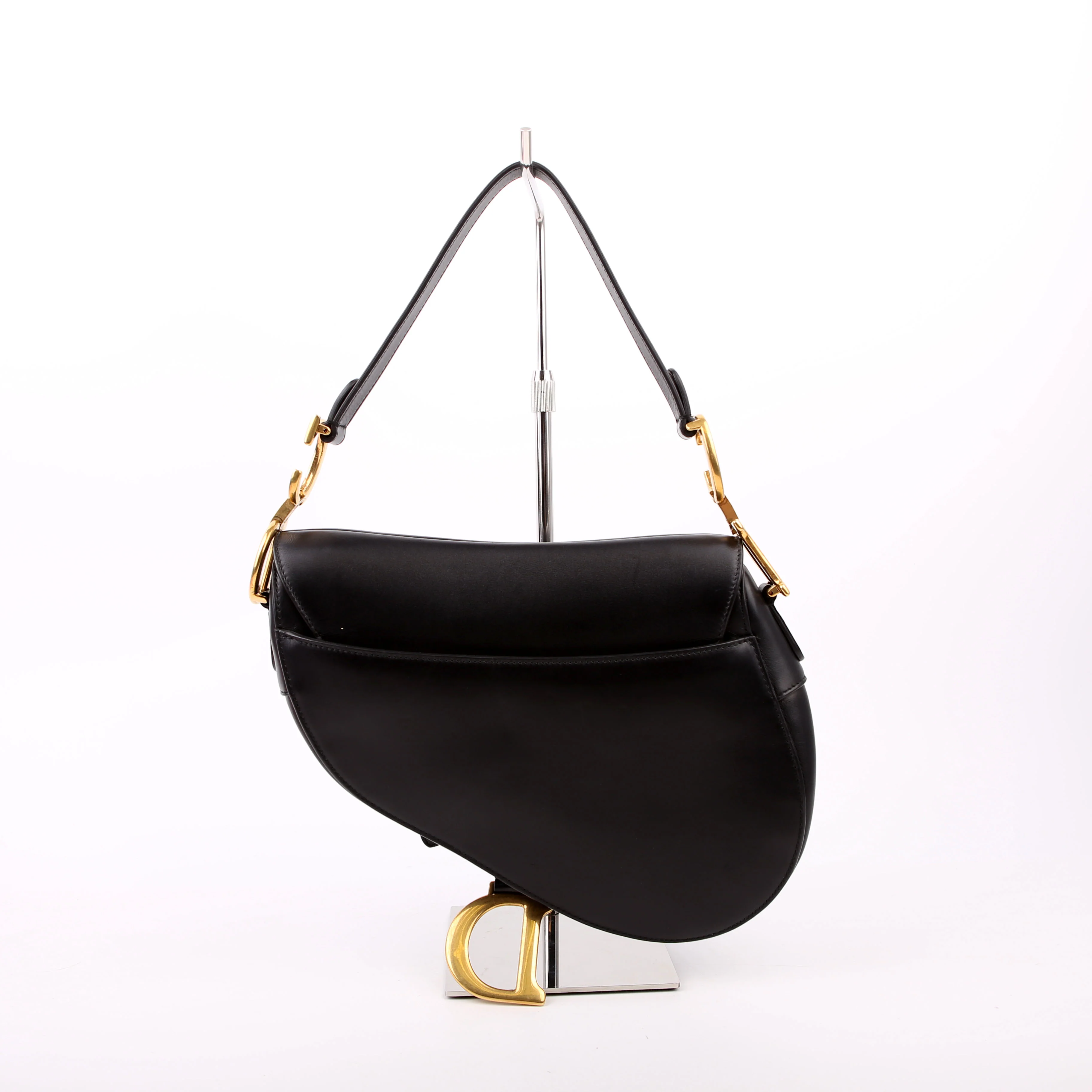 Saddle Bag Leather Black - Image 3
