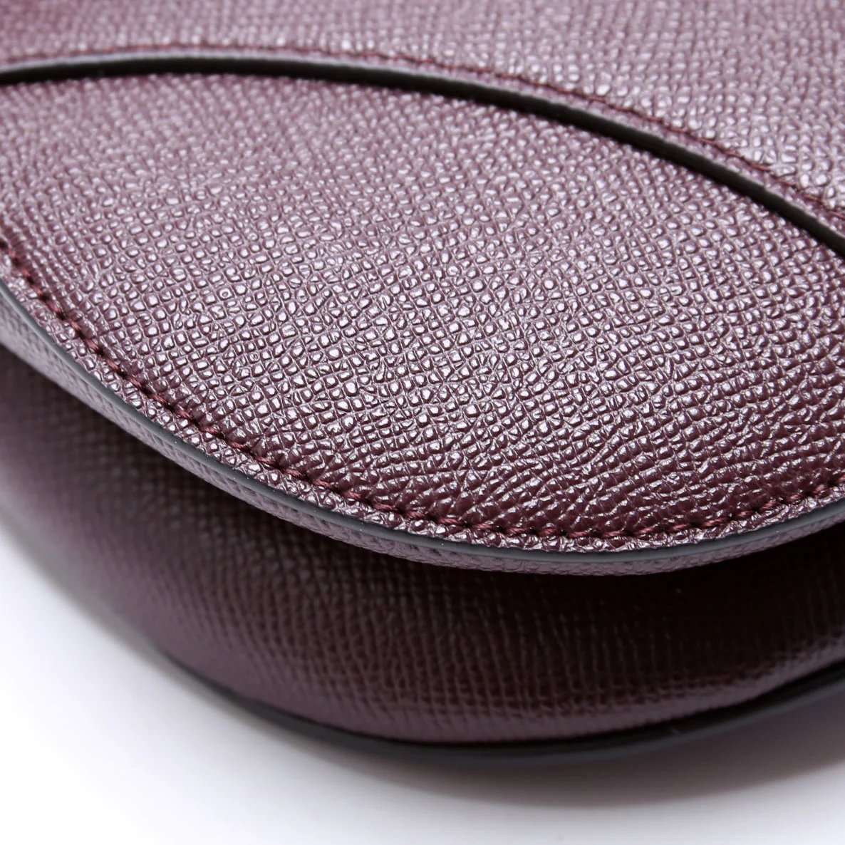 Saddle Bag Leather Plum - Image 5