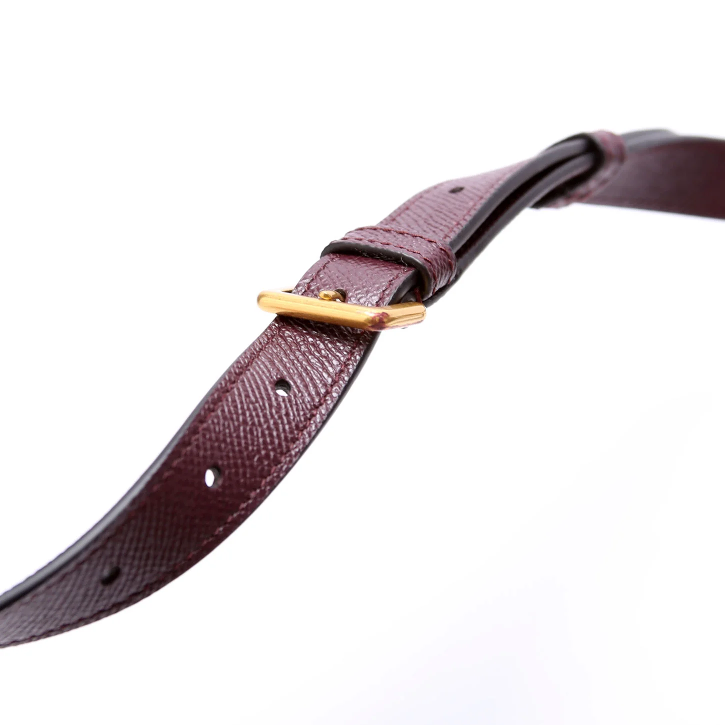 Saddle Bag Leather Plum - Image 6