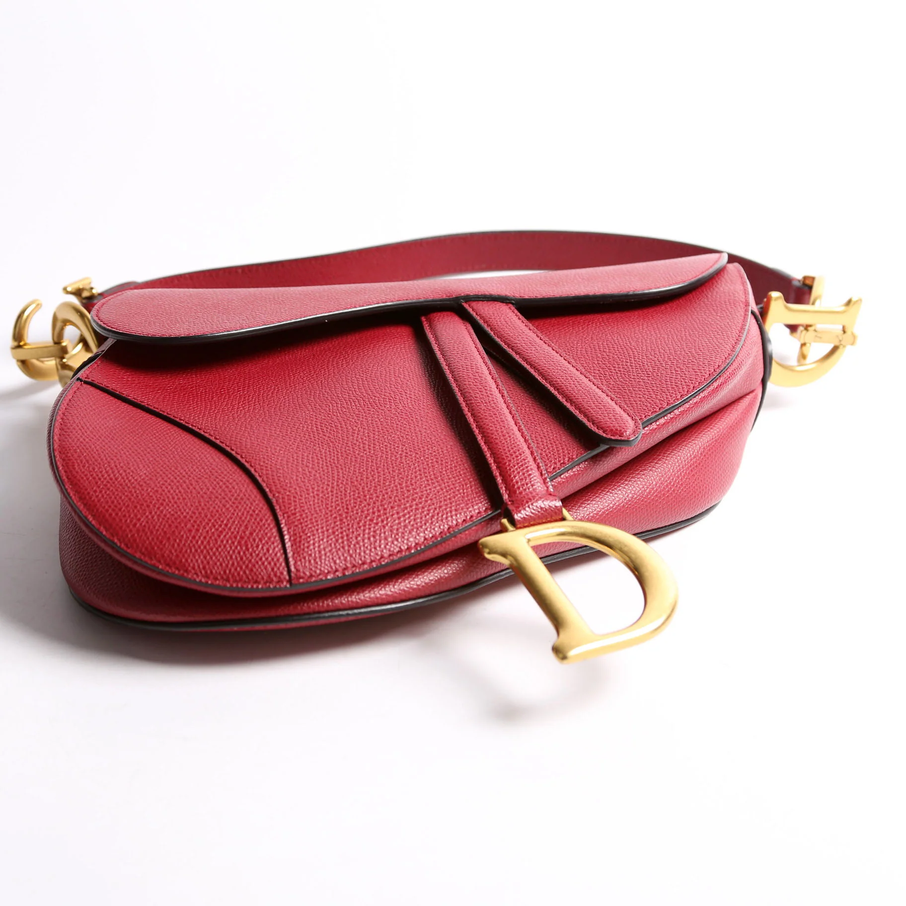 Saddle Bag Leather Red - Image 3