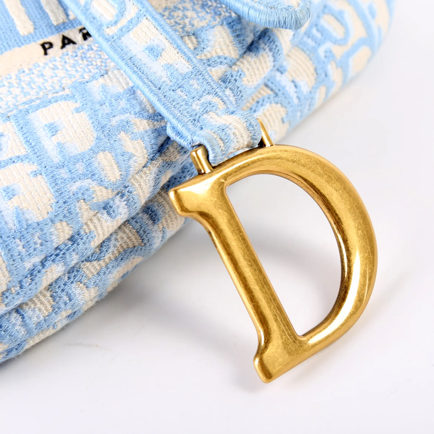 Saddle Bag Logo Oblique Blue - Image 8