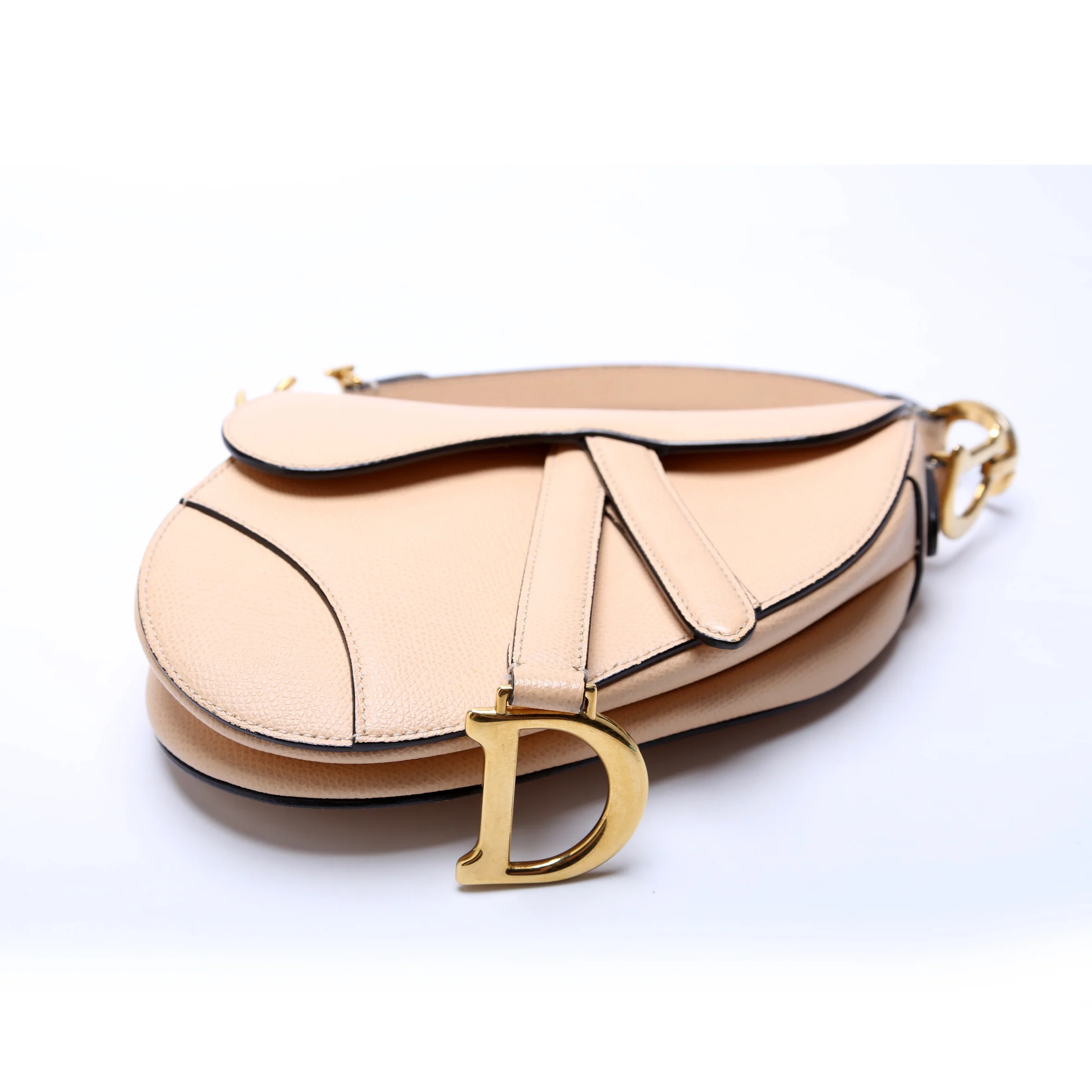 Saddle Bag Mini Leather Nude - Image 4