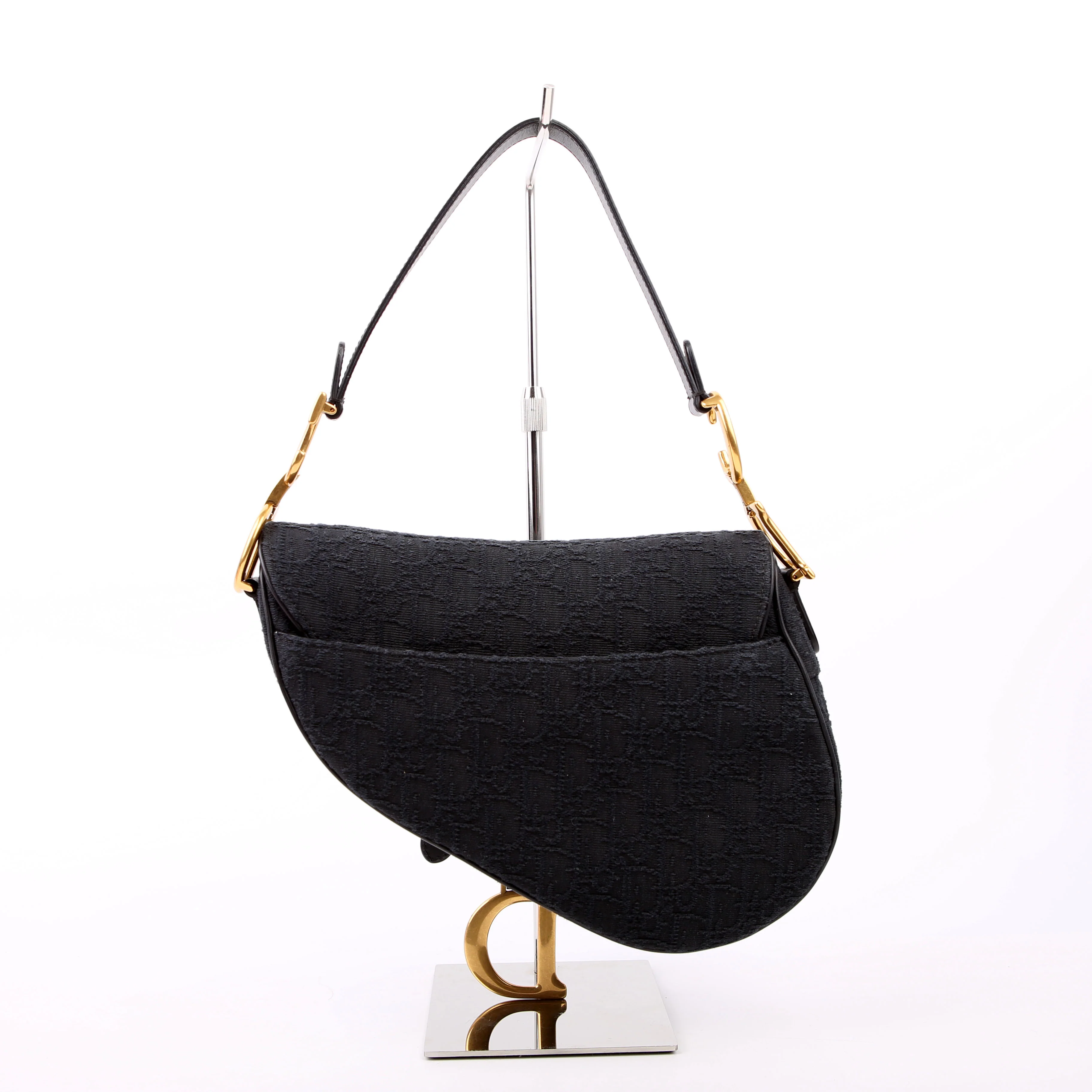Saddle Bag Oblique Medium Black - Image 3