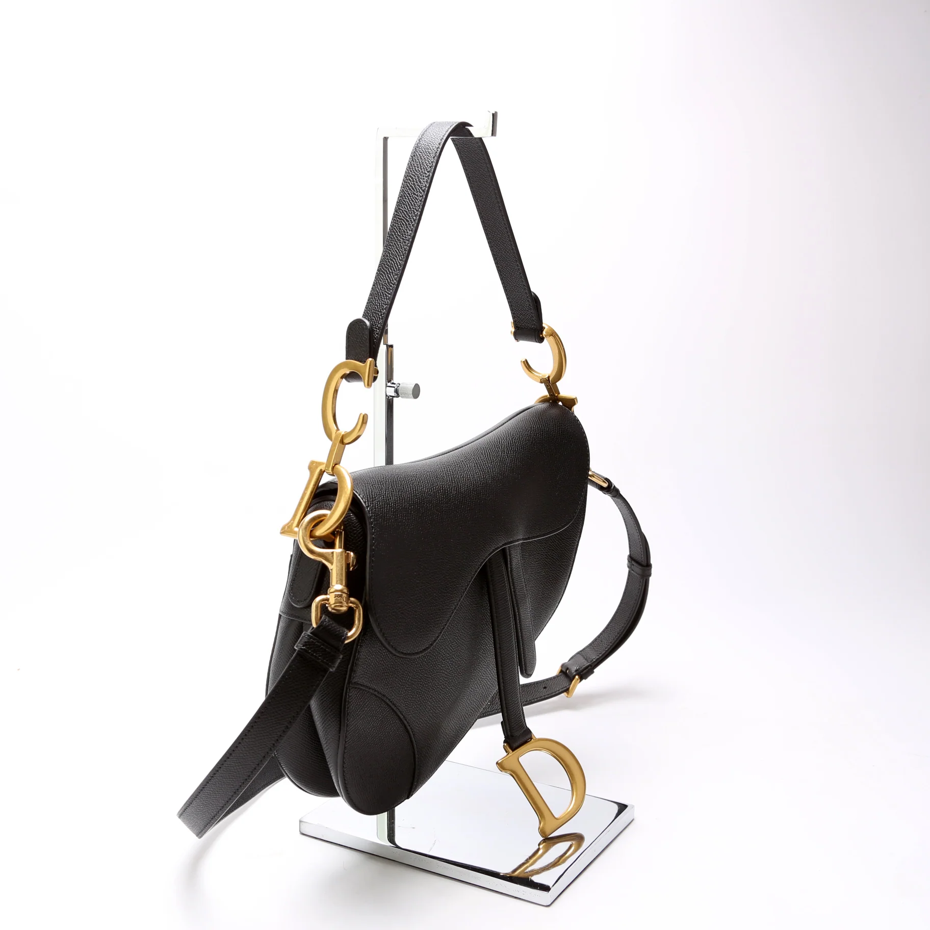 Saddle Bag W/Strap Grained Leather - Image 2