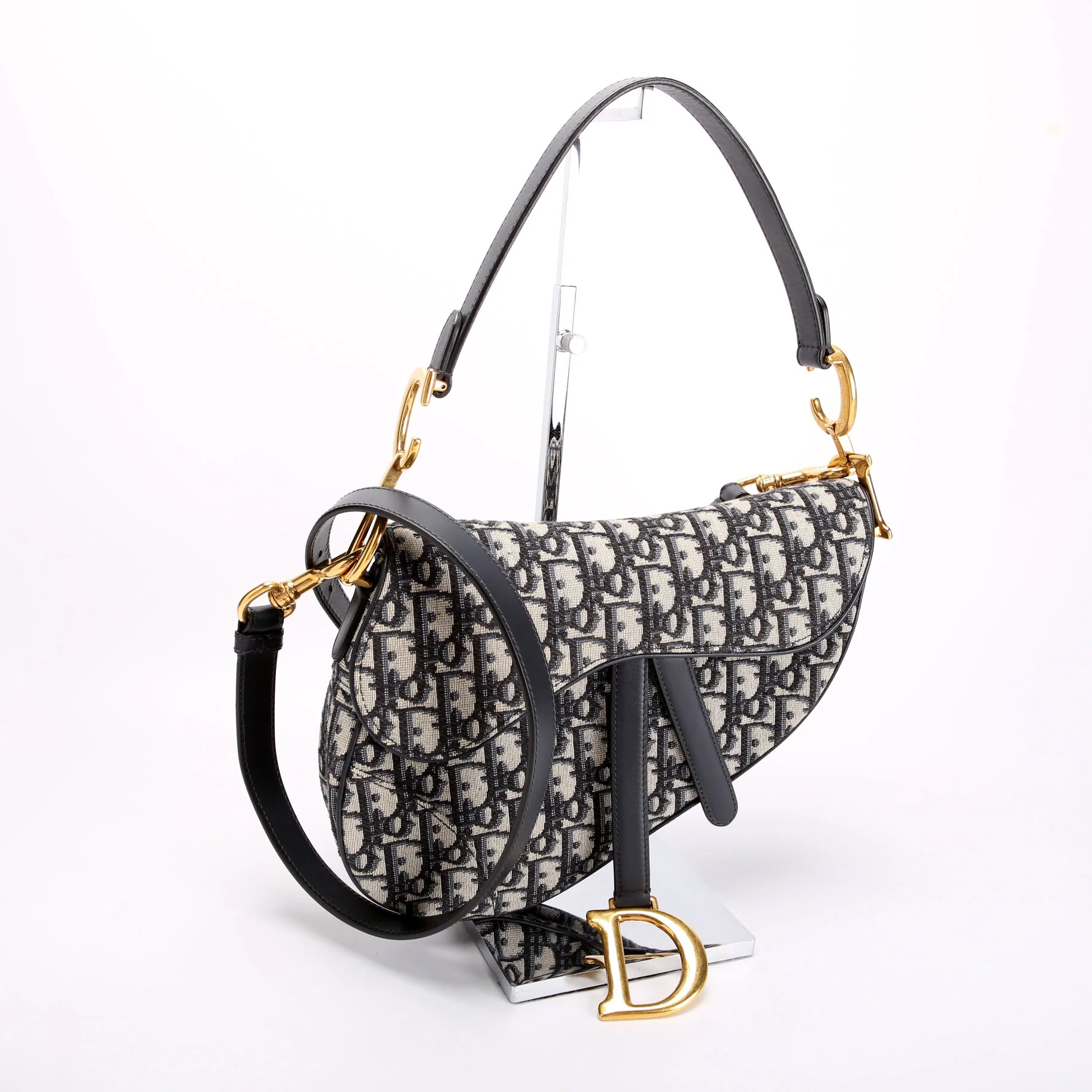 Saddle Bag With Jacquard Strap Oblique - Image 2