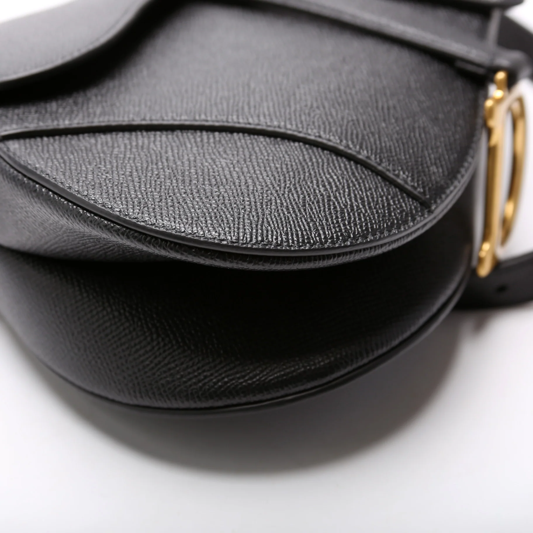 Saddle Bag With Strap Grained Leather - Image 6