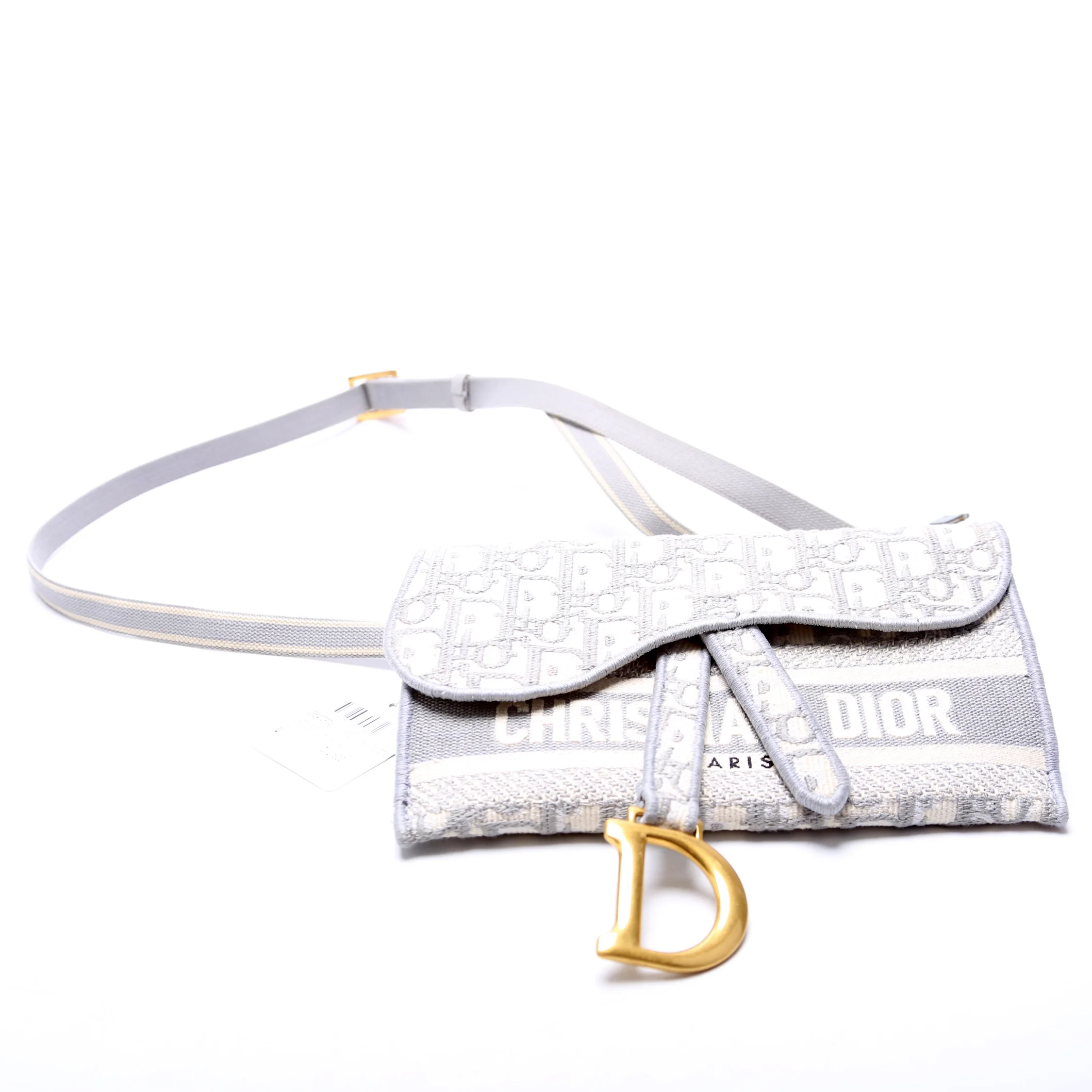 Saddle Pouch Belt Bag Oblique Gray - Image 4