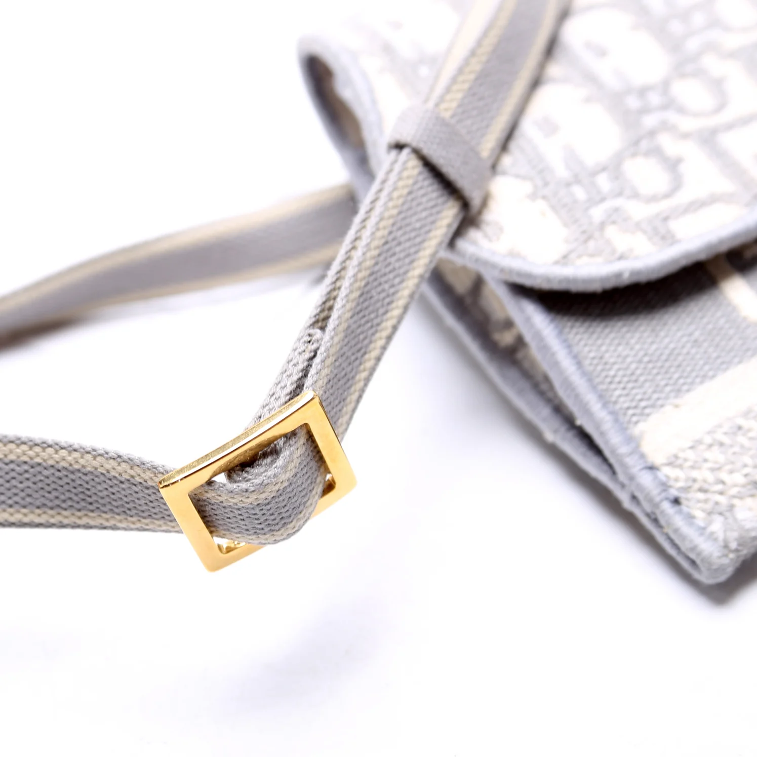 Saddle Pouch Belt Bag Oblique Gray - Image 6