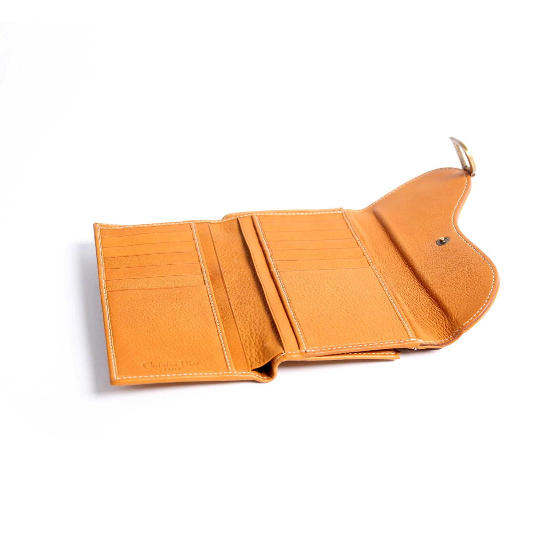 Saddle Wallet Calfskin Brown - Image 10