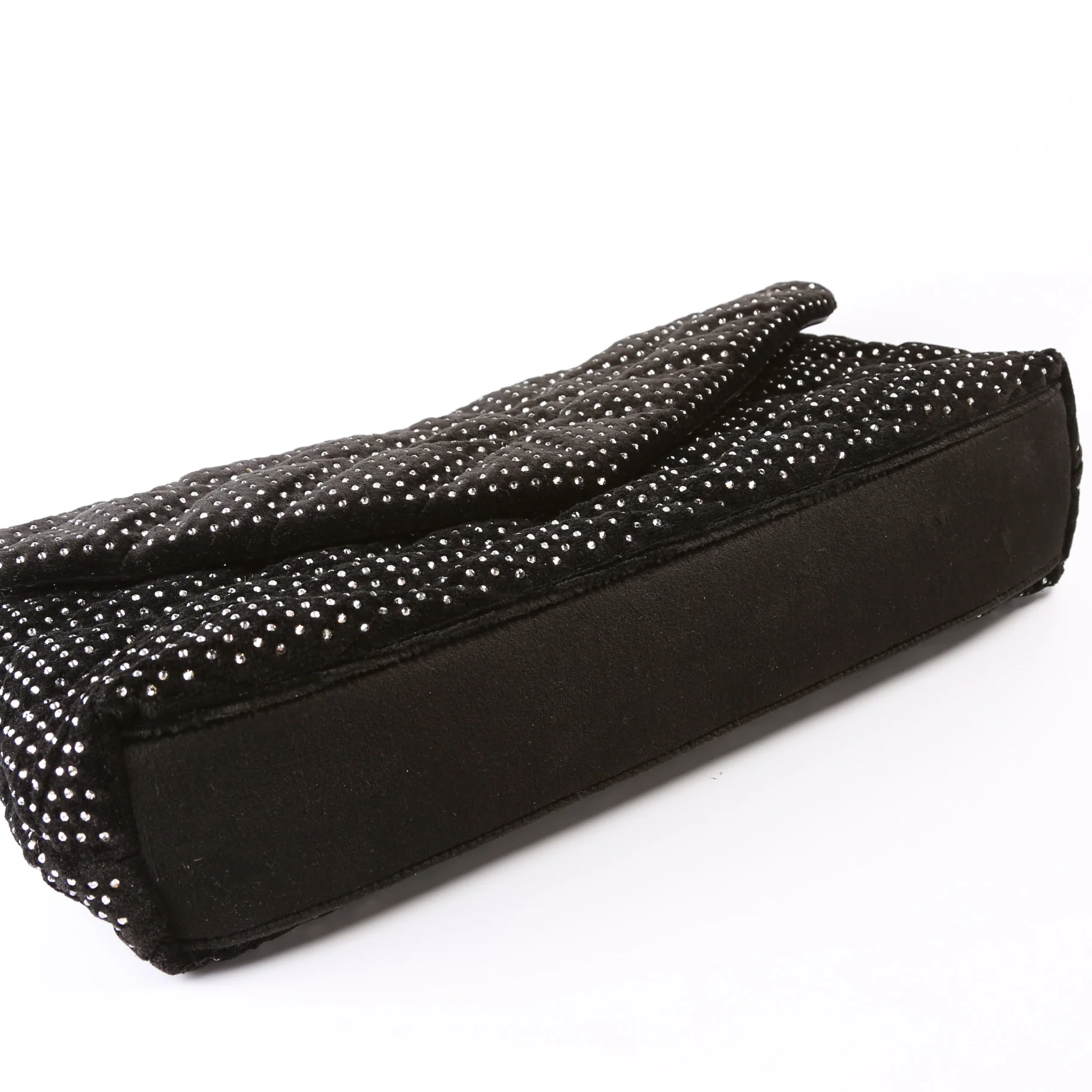 Sade Puffer Envelope Velvet and Lambskin with Rhinestone 655004 - Image 5