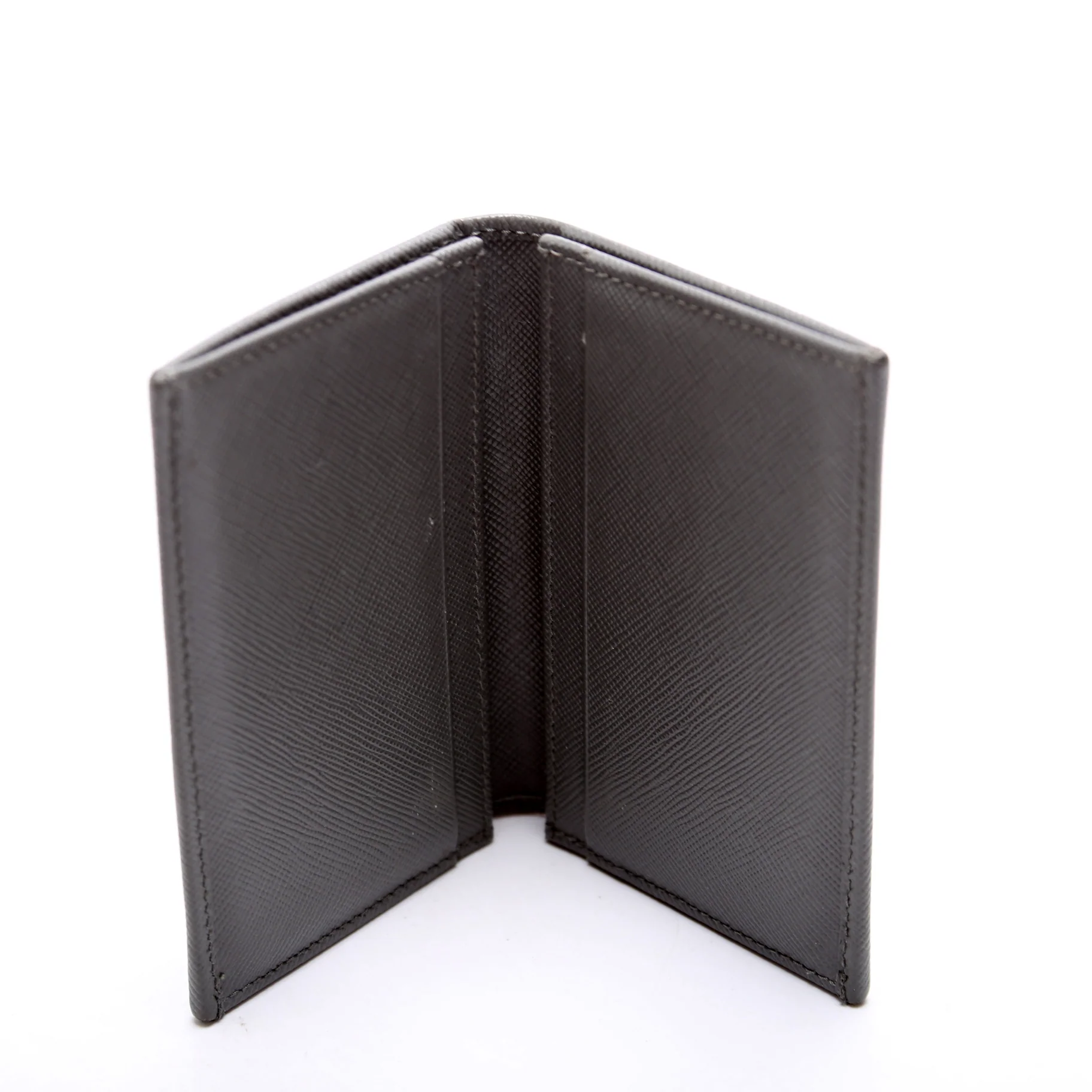 Saffiano Bifold Card Holder Grey - Image 6