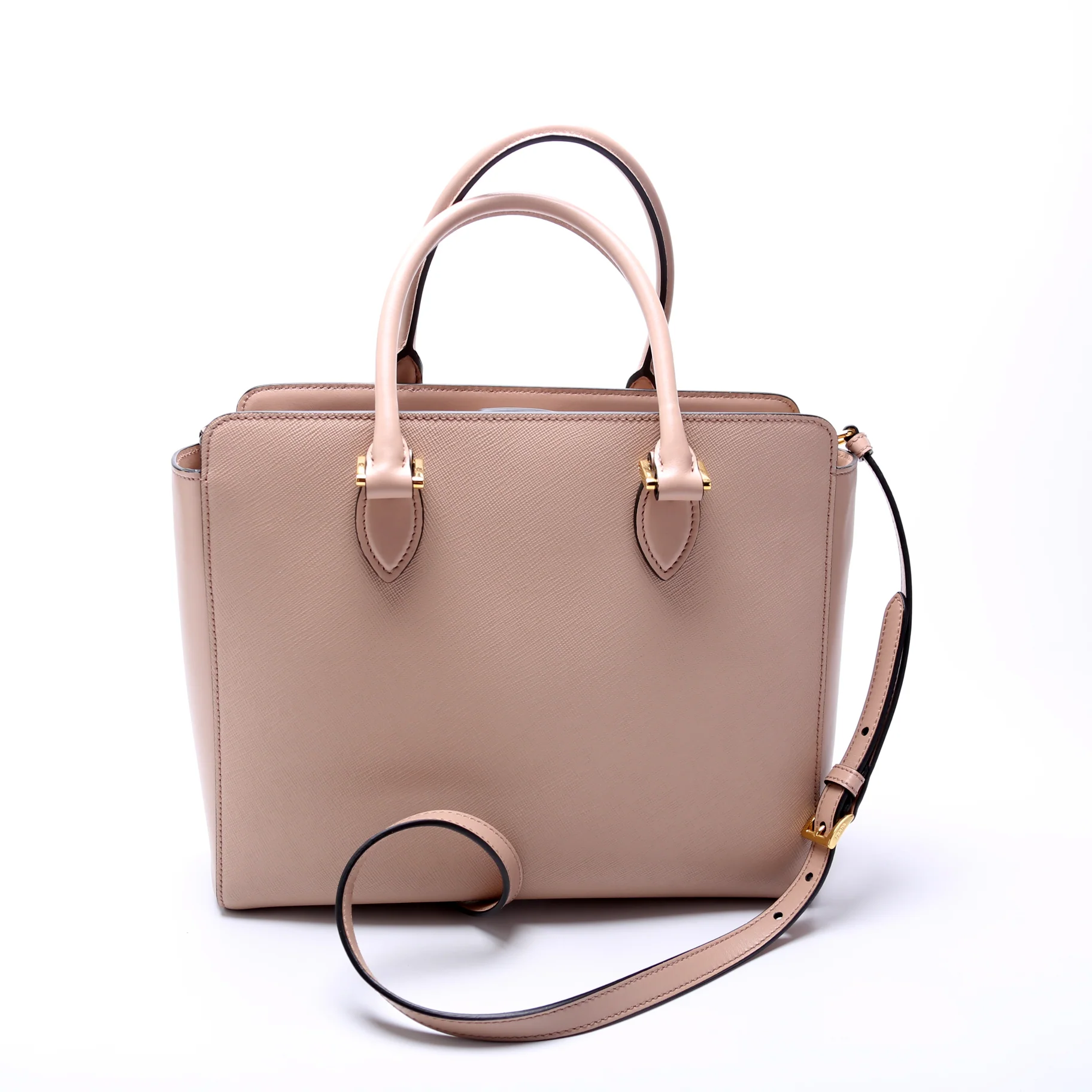 Saffiano/Calfskin Top Handle Bag - Image 3
